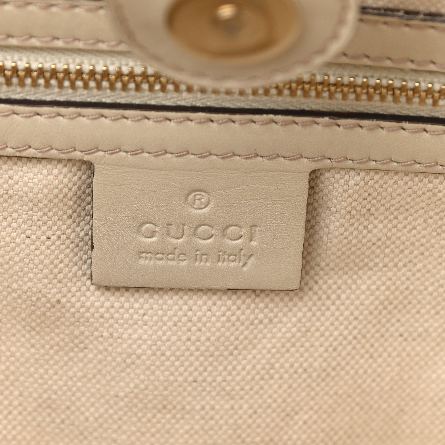 Gucci GG & MAYFAIR BOW Leather Canvas Tote Bag