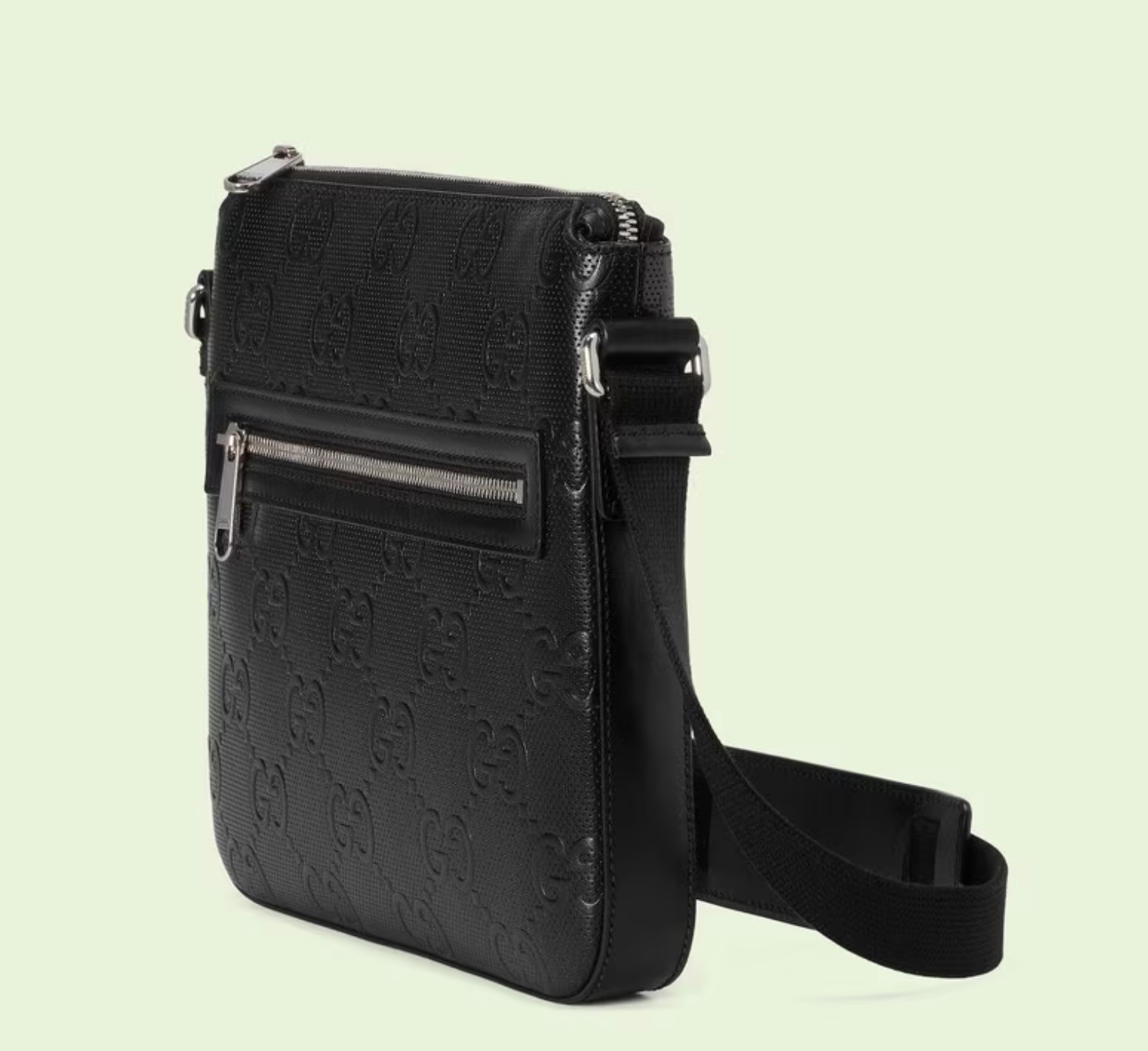 Gucci GG EMBOSSED Leather Small Travel Bag