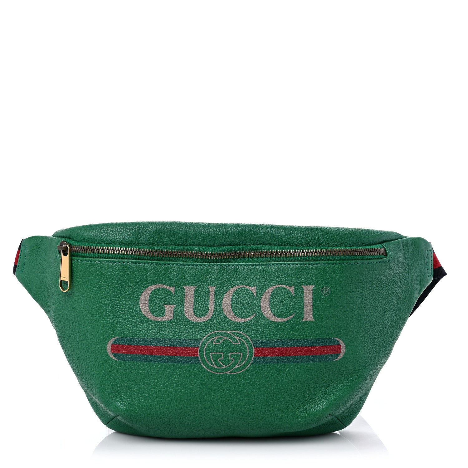 Gucci GG GRAINED Leather Calfskin Logo Belt