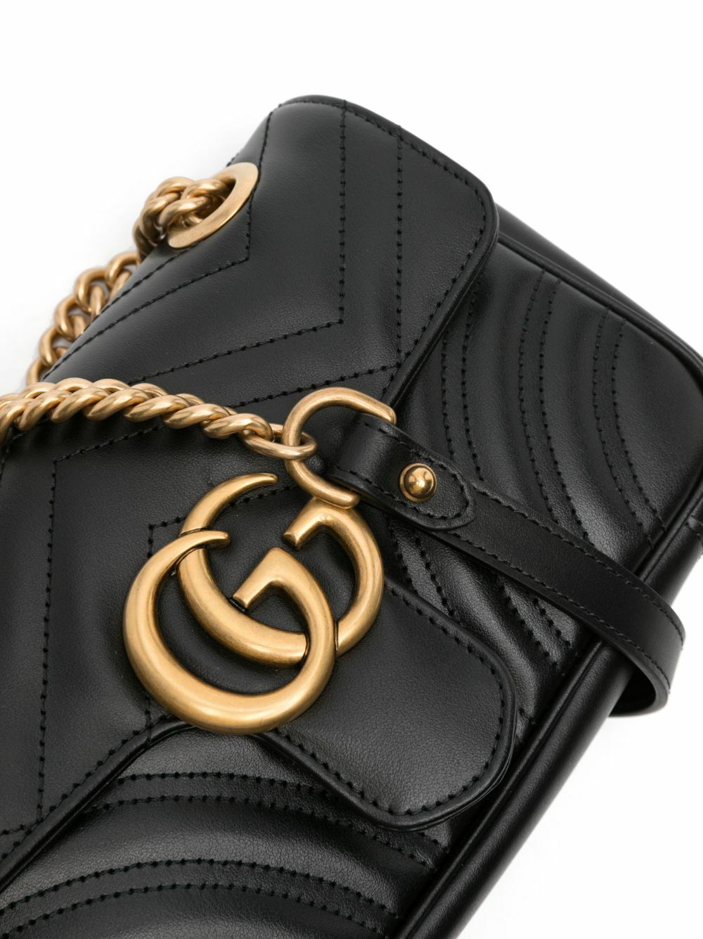 Gucci GG MARMONT Leather Calfskin Mini Travel Bag