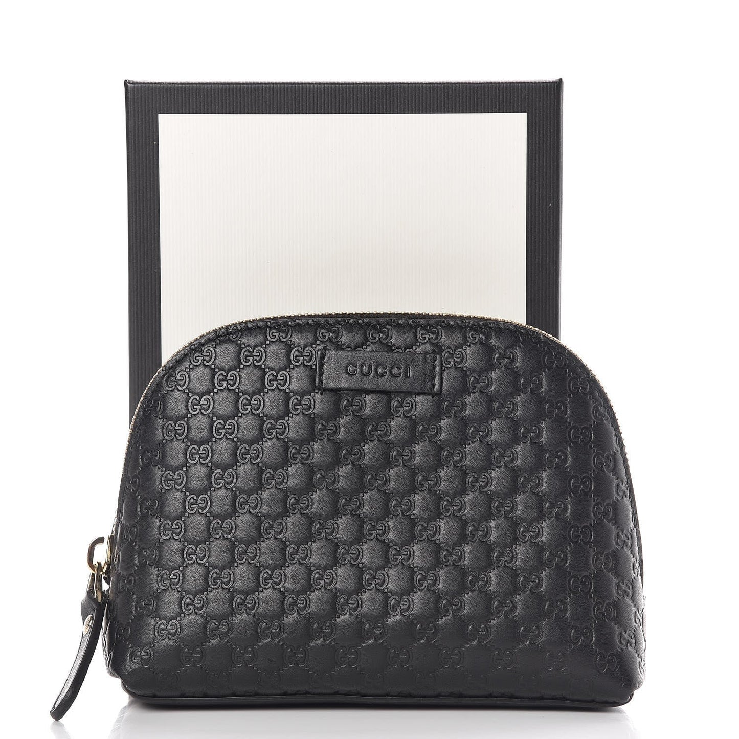 Gucci GG COSMETIC POUCH Leather Travel Bag Pouch 1