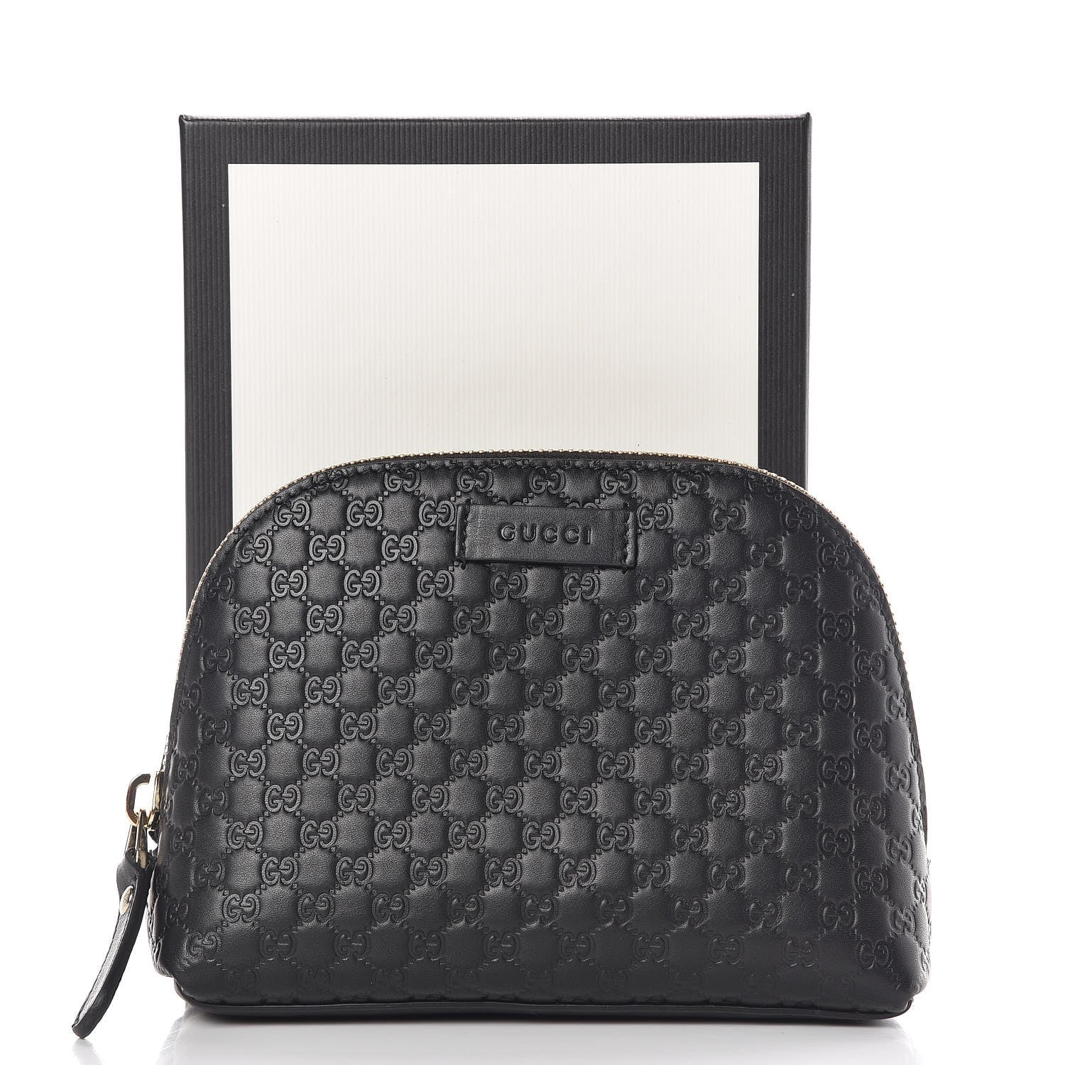 Gucci GG COSMETIC POUCH Leather Travel Bag Pouch 1