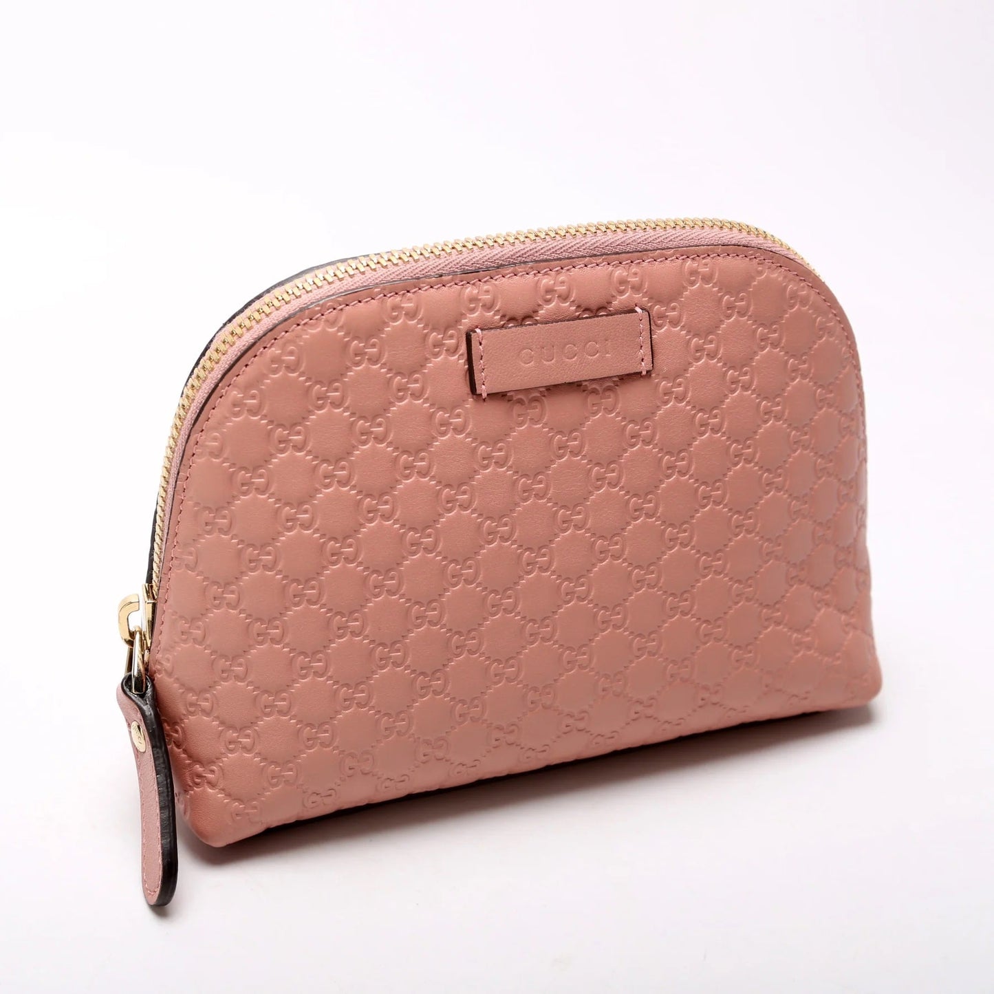 Gucci GG COSMETIC POUCH Leather Travel Bag