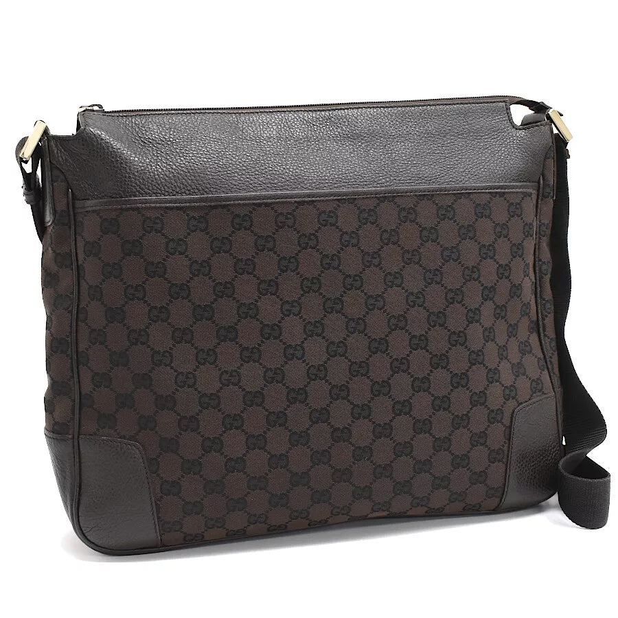 Gucci GG Monogram Leather Canvas Travel Bag