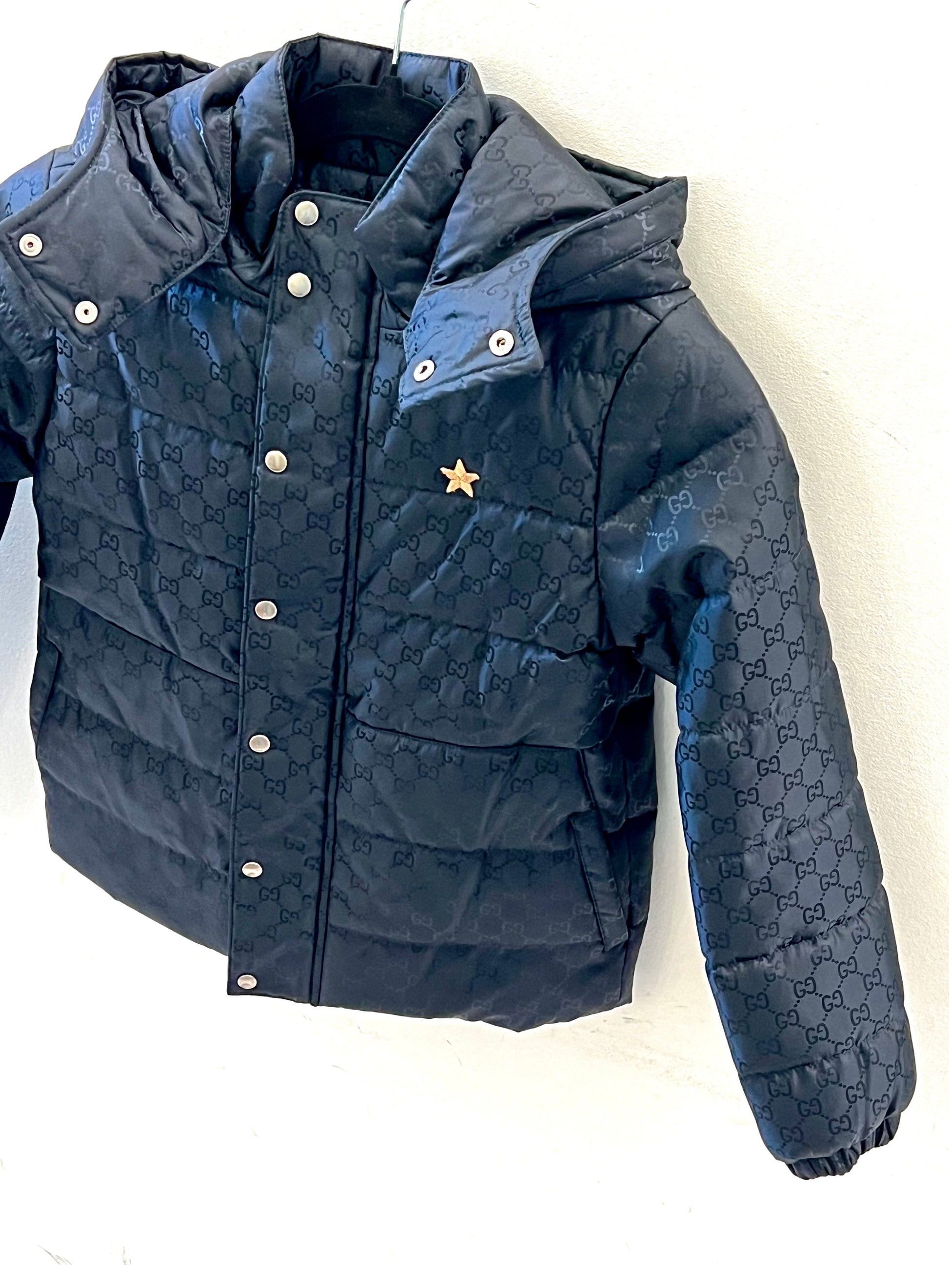 Gucci GG HOODED KIDS PUFFER JACKET Monogram Apparel