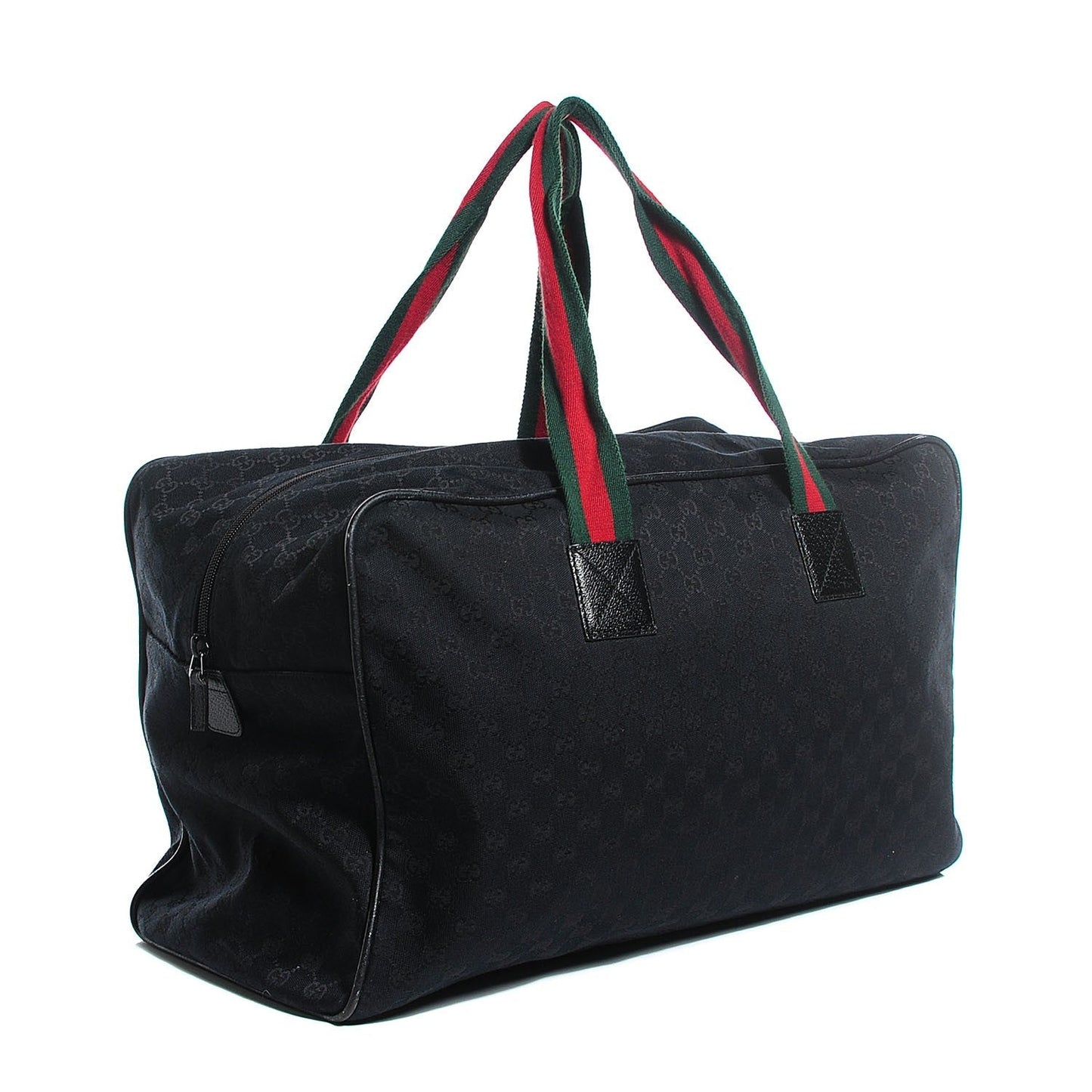 Gucci GG WEB CARRY-ON DUFFLE Monogram Travel Bag