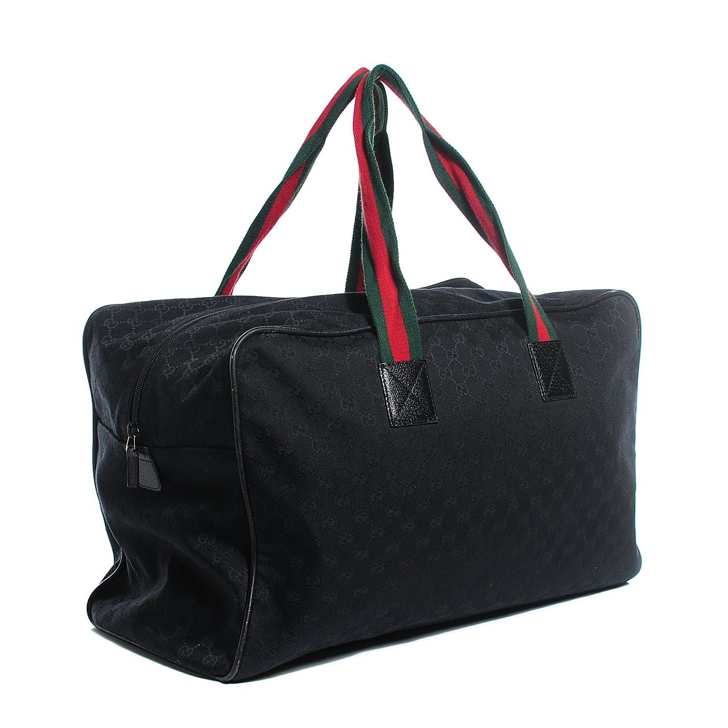 Gucci GG WEB CARRY-ON DUFFLE Monogram Travel Bag