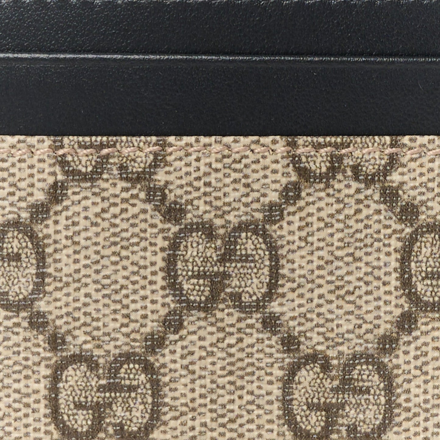 Gucci GG SUPREME Monogram Calfskin Wallet Case
