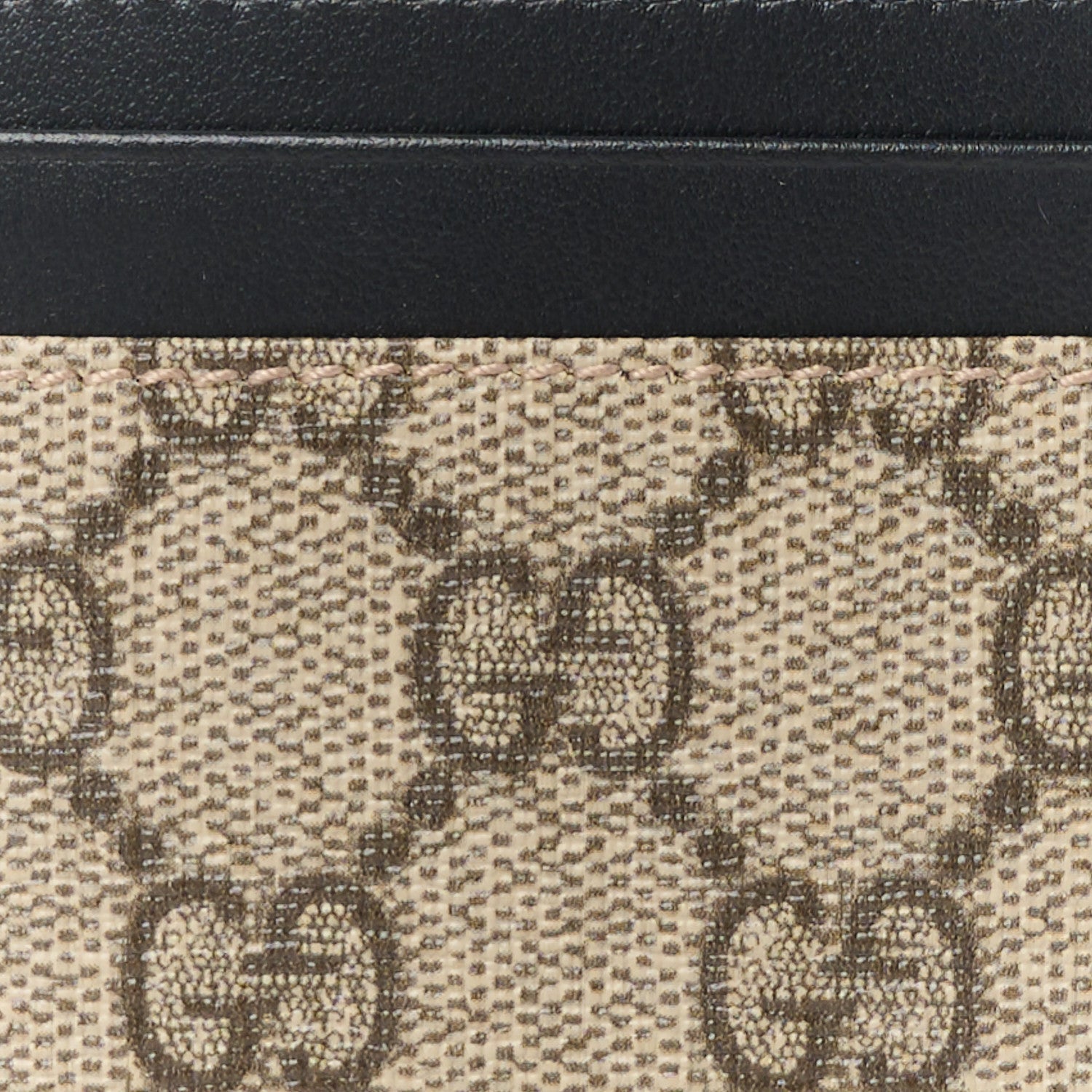 Gucci GG SUPREME Monogram Calfskin Wallet Case