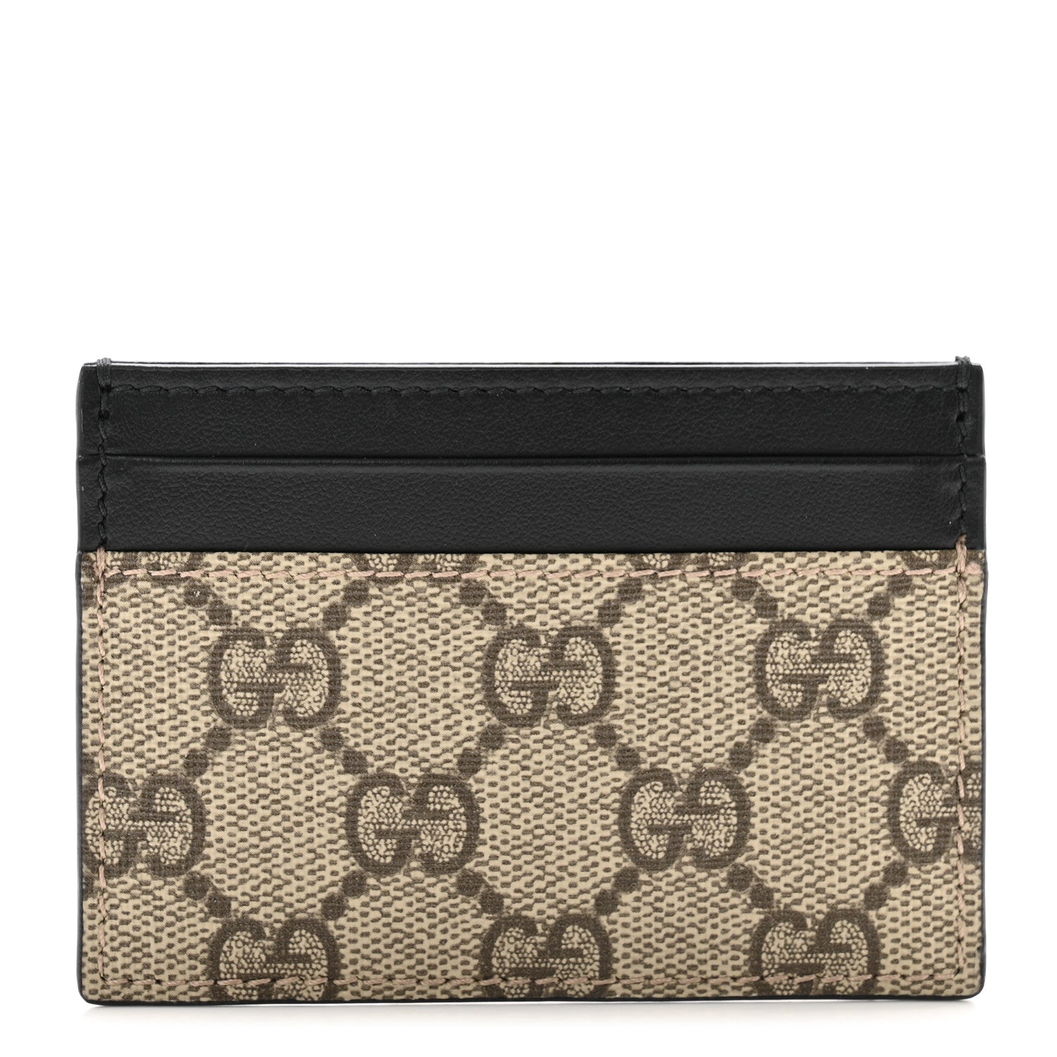 Gucci GG SUPREME Monogram Calfskin Wallet Case