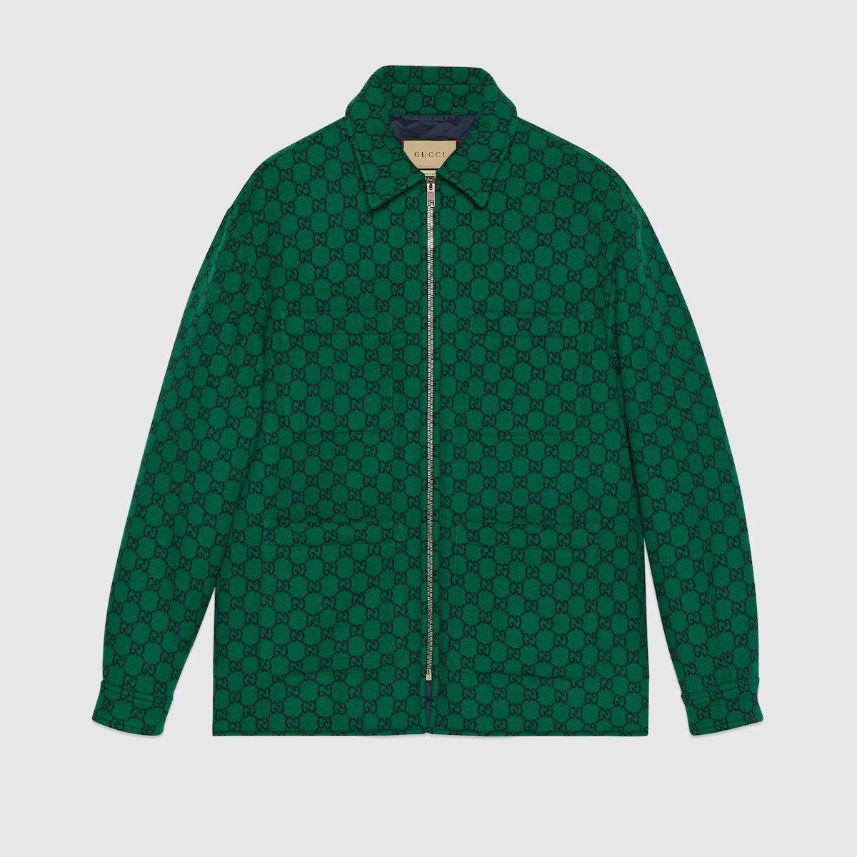 Gucci GG FLANNEL PADDED JACKET Wool Apparel