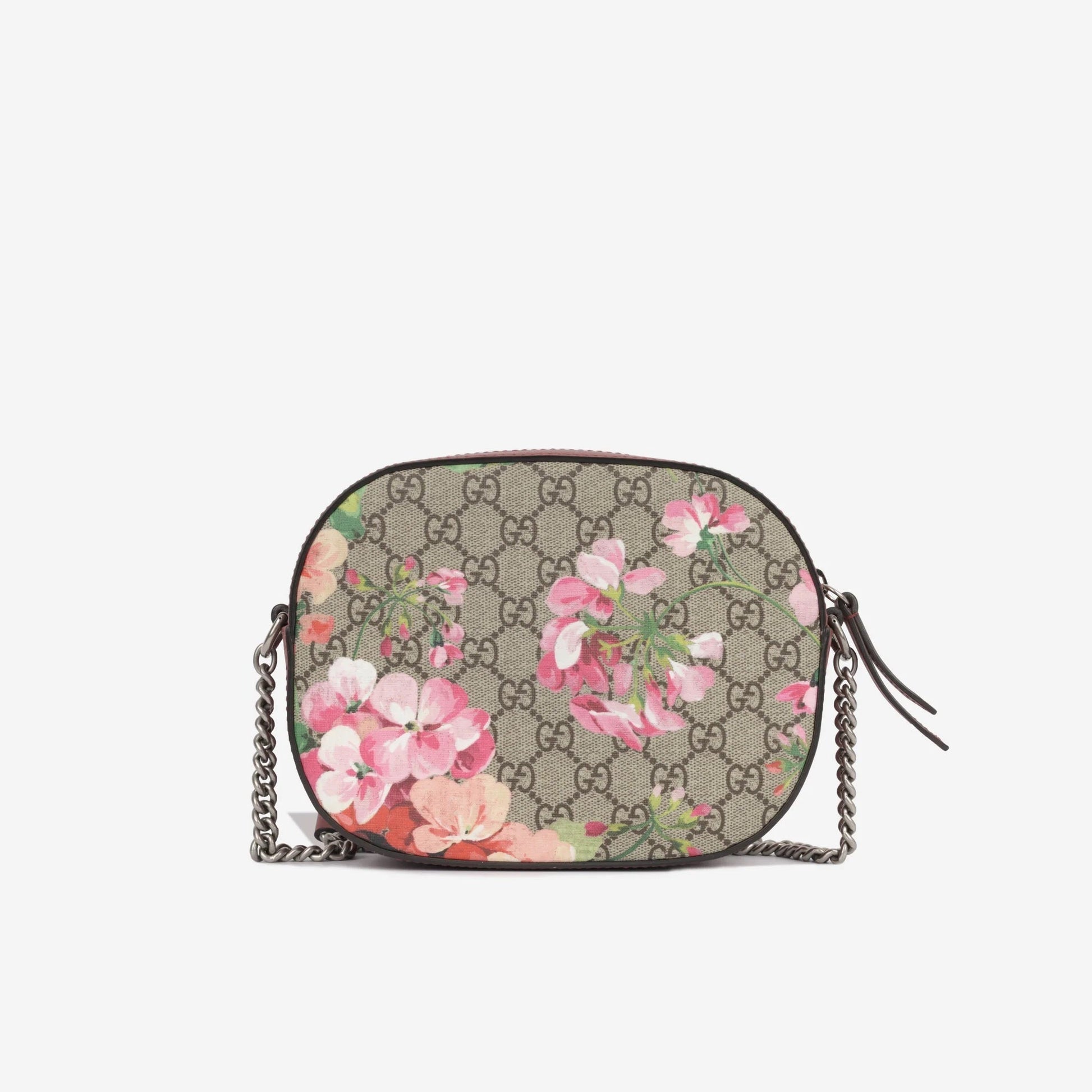 Gucci GG SUPREME BLOOMS Monogram Mini Chain Travel Bag