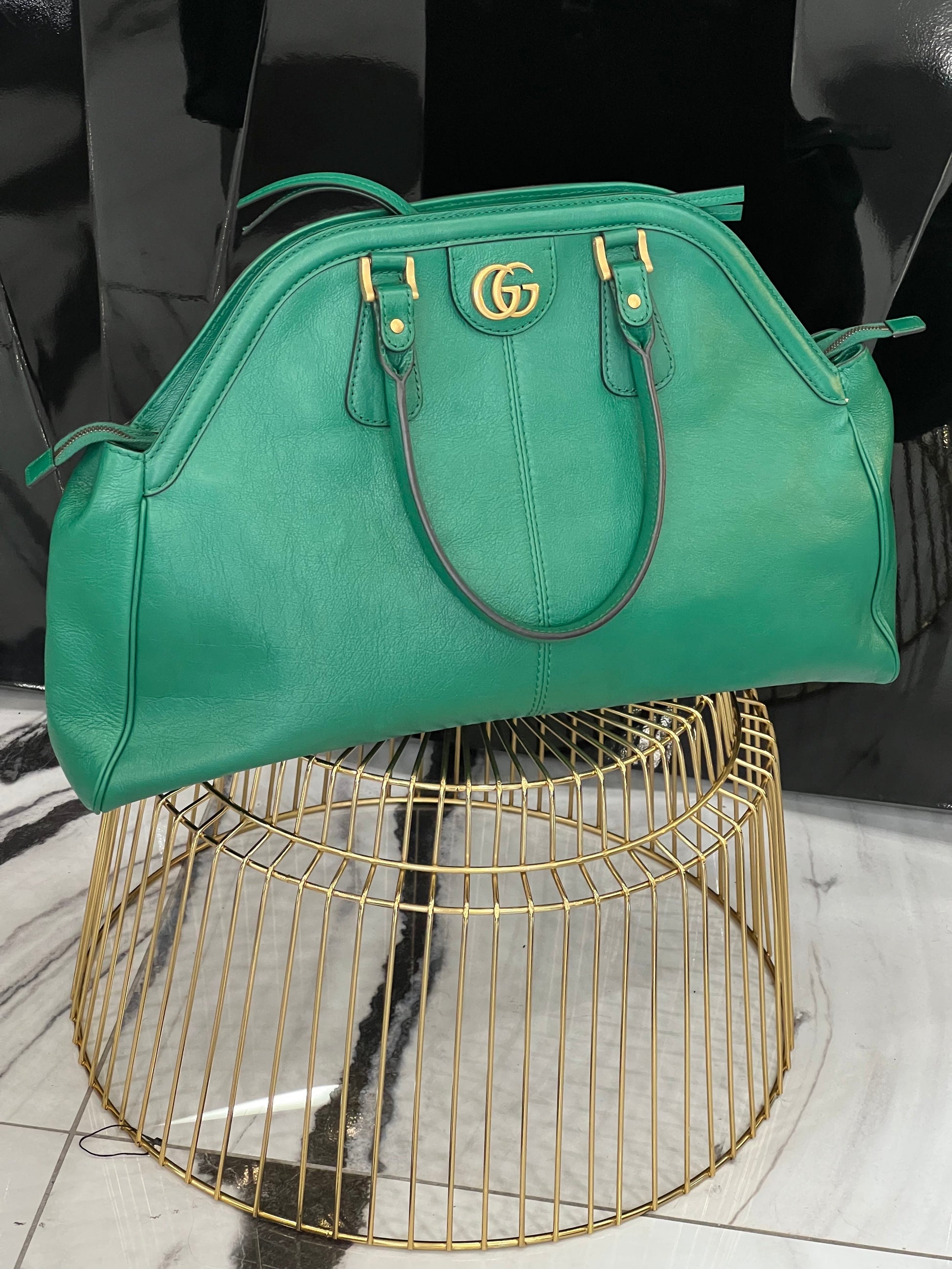 Gucci RE BELLE DOME Leather Large Travel Bag