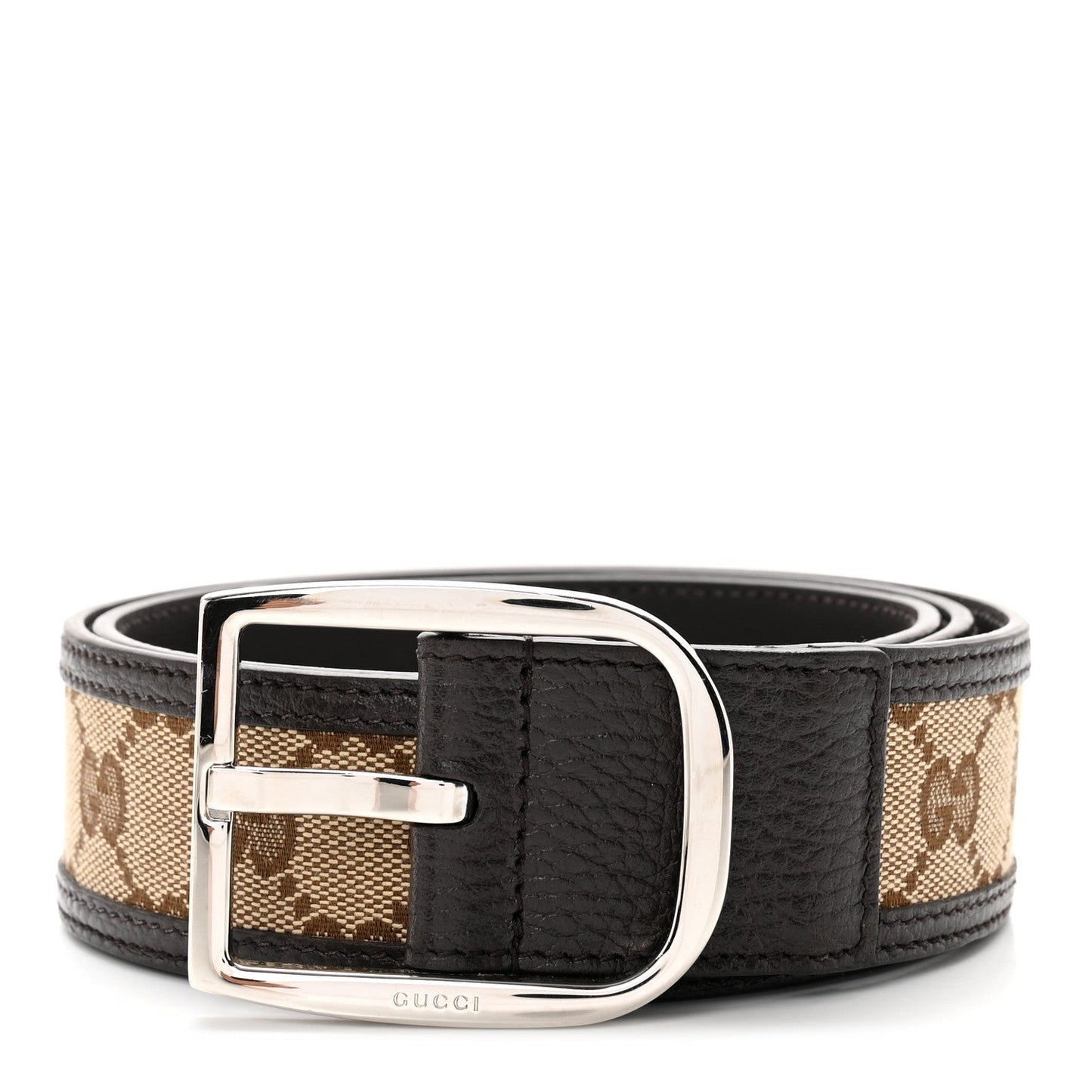 Gucci GG SUPREME 40MM BUCKLE Calfskin Belt