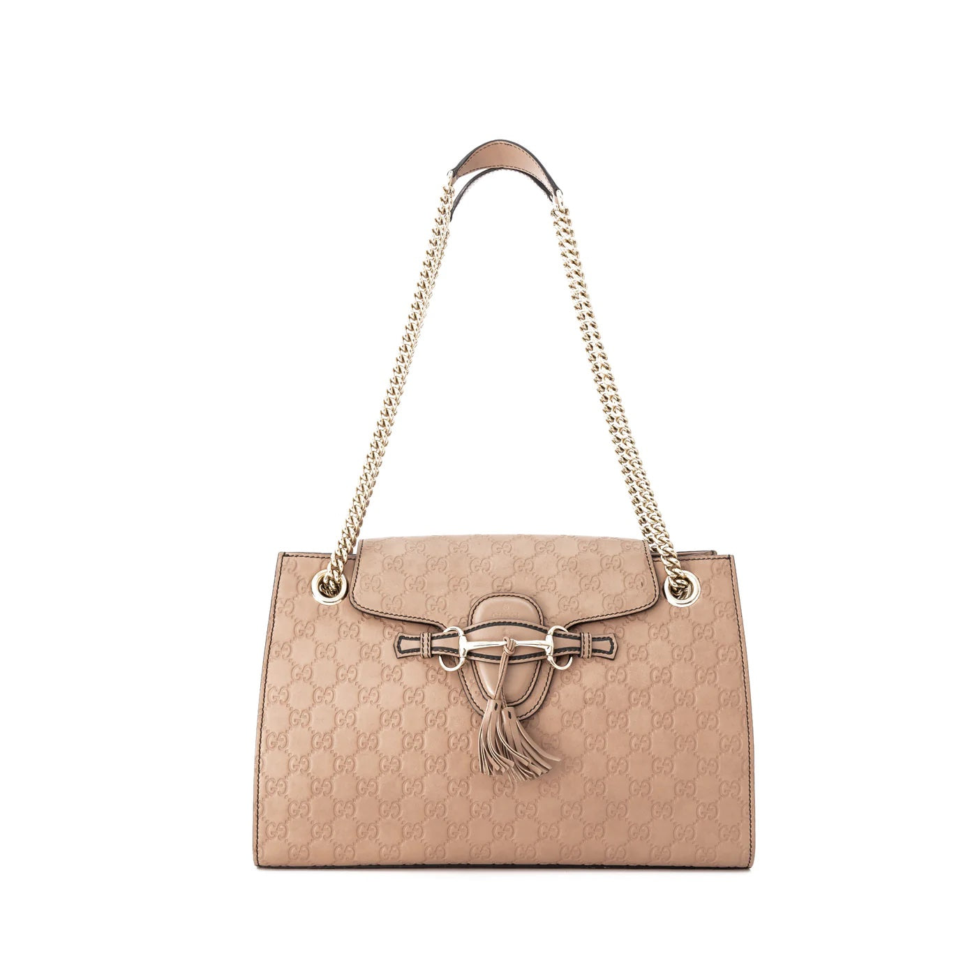 Gucci EMILY Leather Large Chain Travel Bag