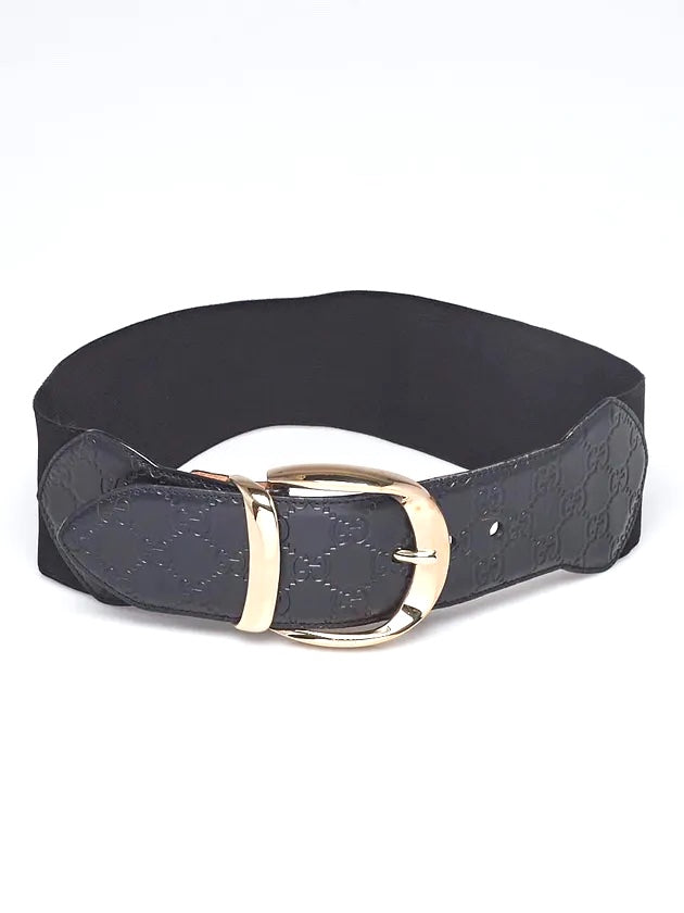 Gucci & ELASTIC WIDE Leather Belt