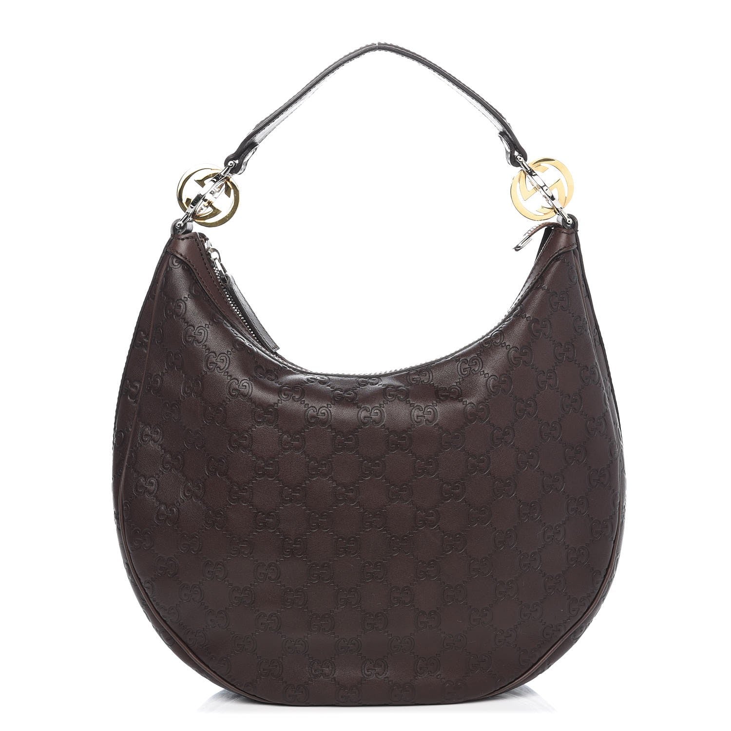 Gucci GG TWINS Leather Medium Shoulder Bag
