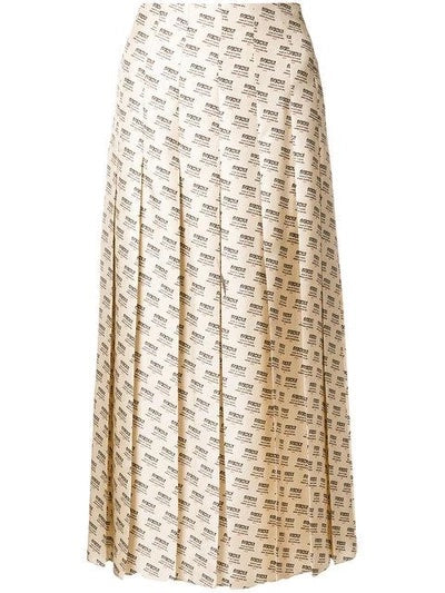 Gucci INVITE STAMP PRINT SILK PLEATED Apparel