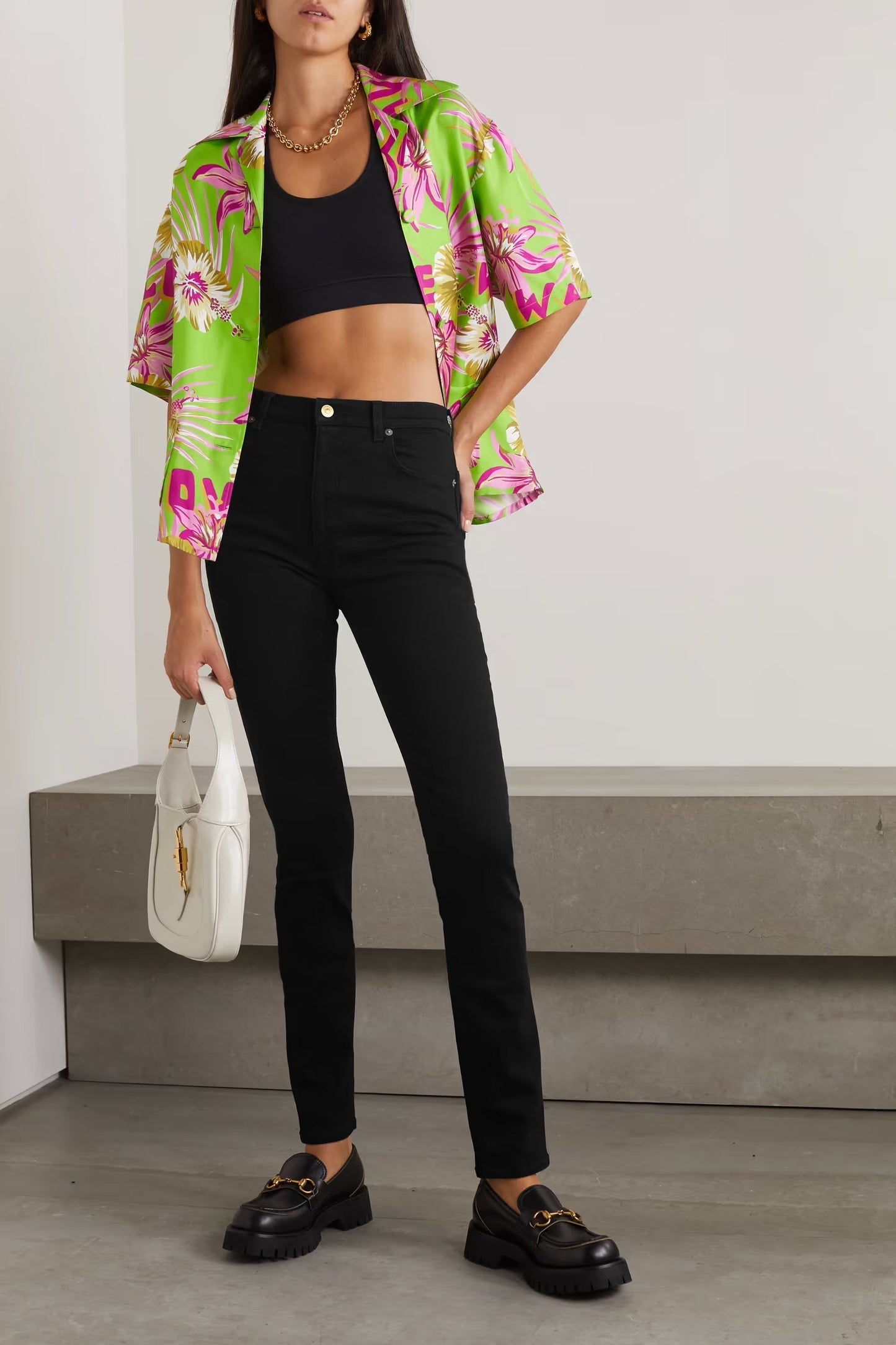 Gucci SKINNY JEANS Leather Accessory