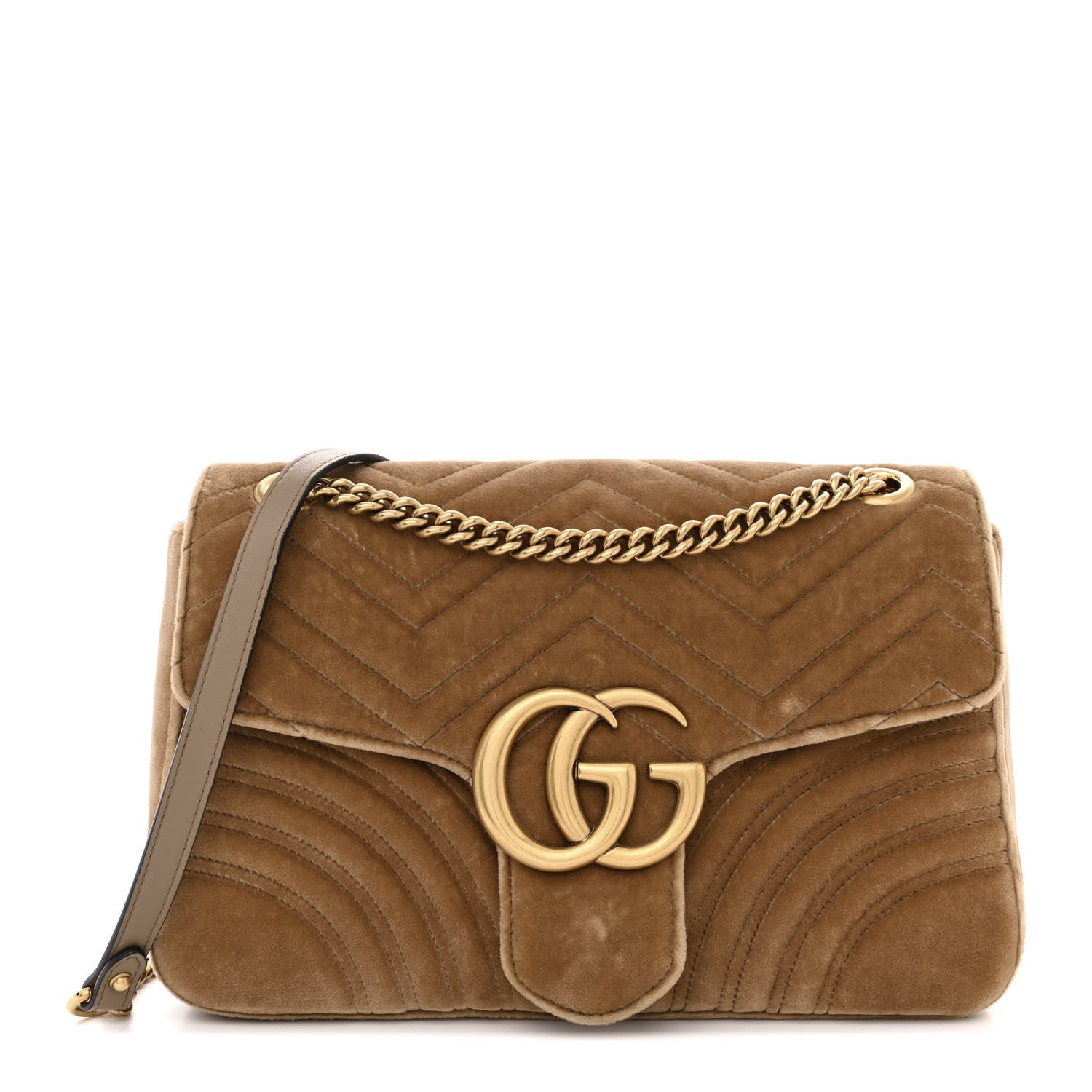 Gucci GG MARMONT 2.0 VELVET Matelasse Medium Shoulder Bag