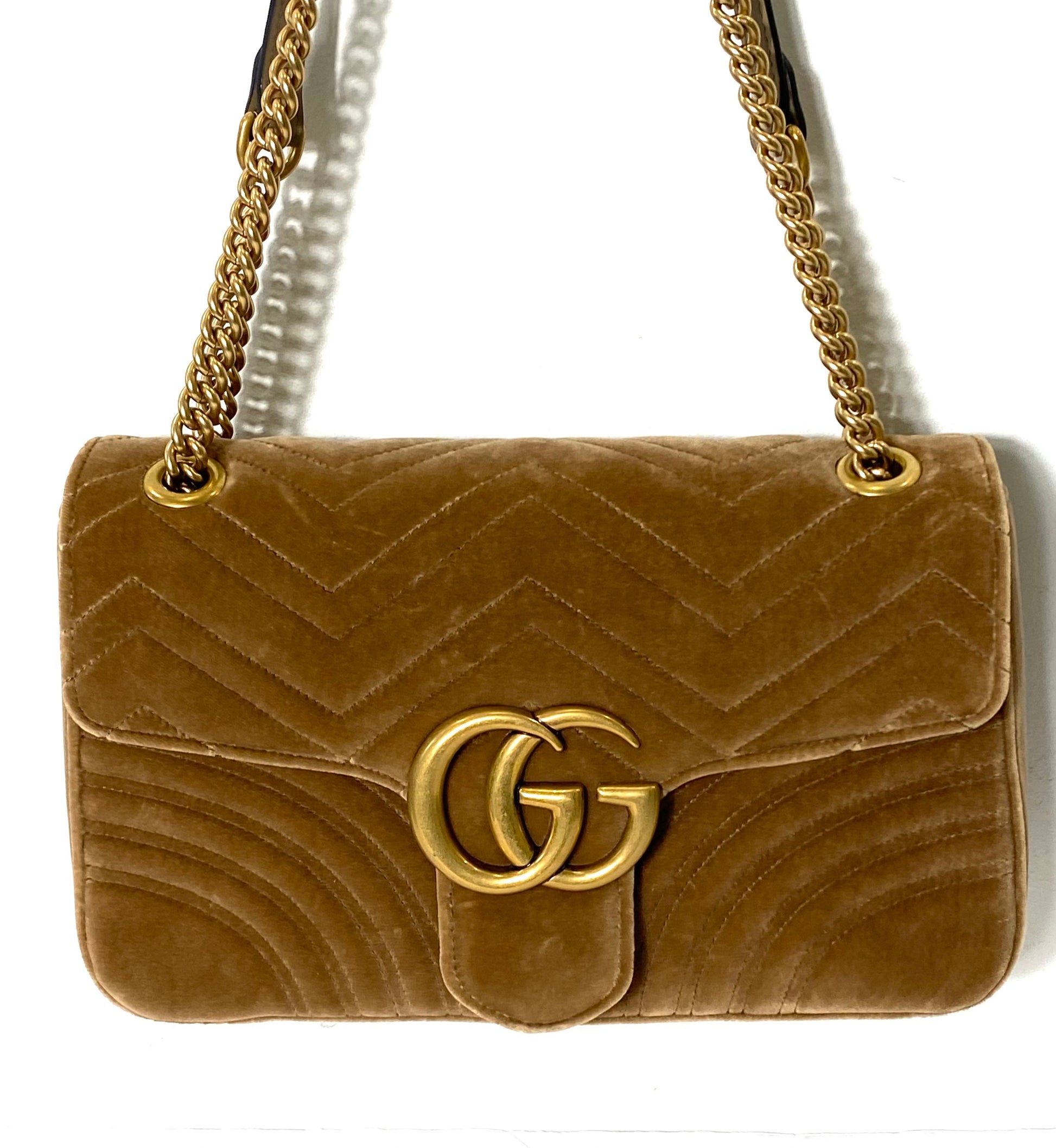 Gucci GG MARMONT 2.0 VELVET Matelasse Medium Shoulder Bag