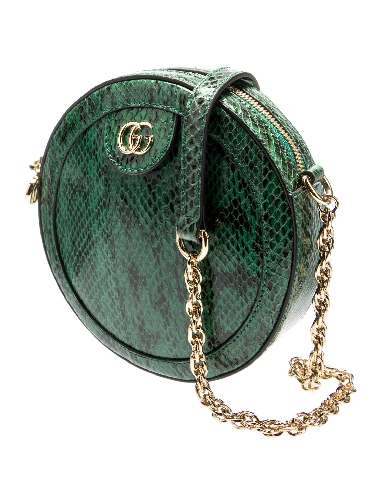 Gucci OPHIDIA Python Mini Crossbody Bag
