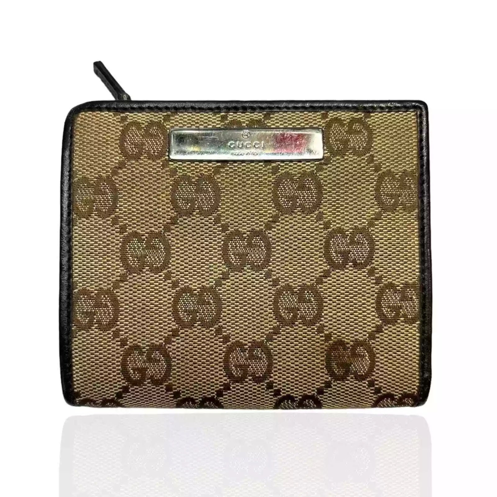 Gucci GG BI-FOLD Monogram Canvas Wallet Case