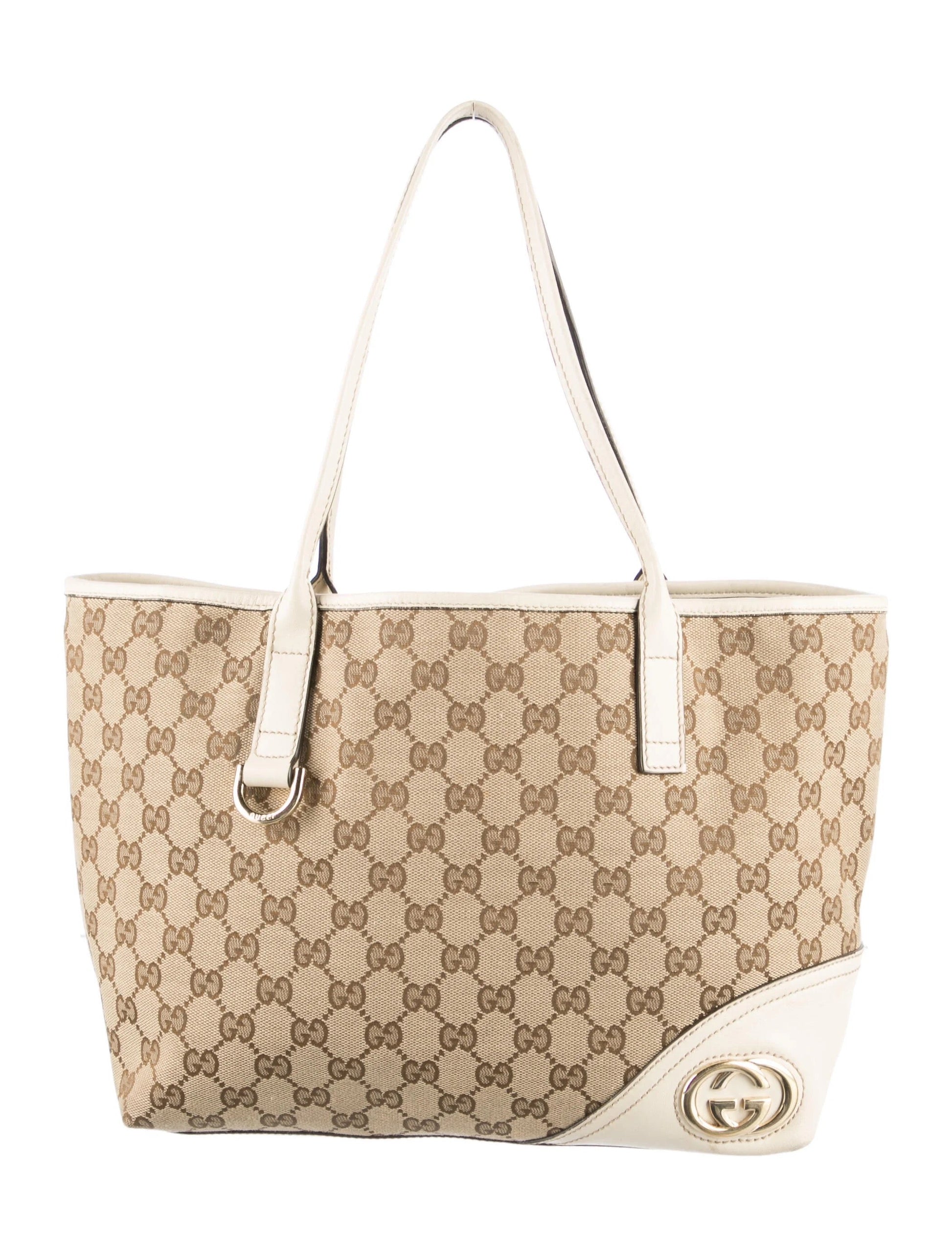 Gucci BRITT JACQUARD Monogram Medium Tote Bag