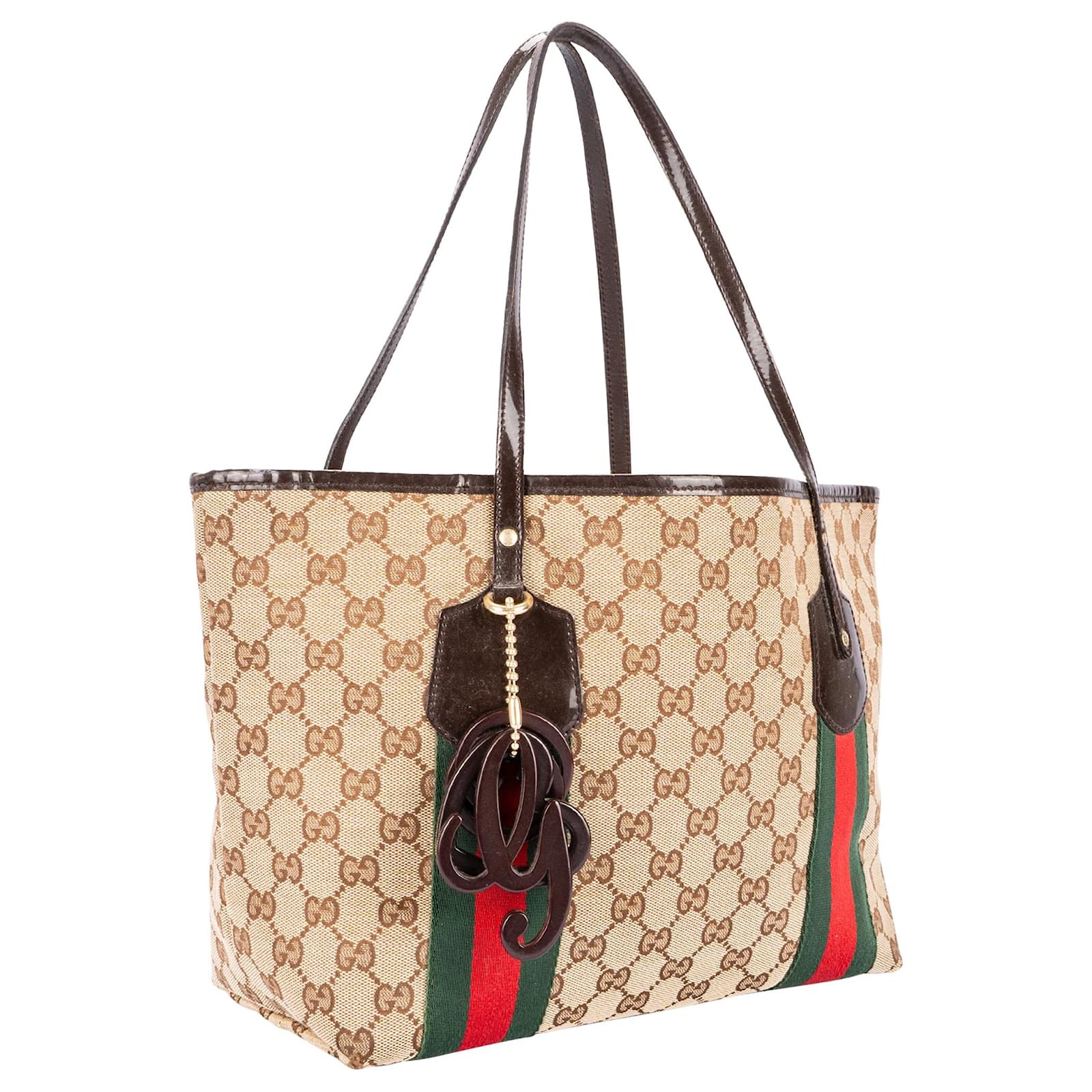 Gucci GG WEB JOLIE Monogram Small Tote Bag