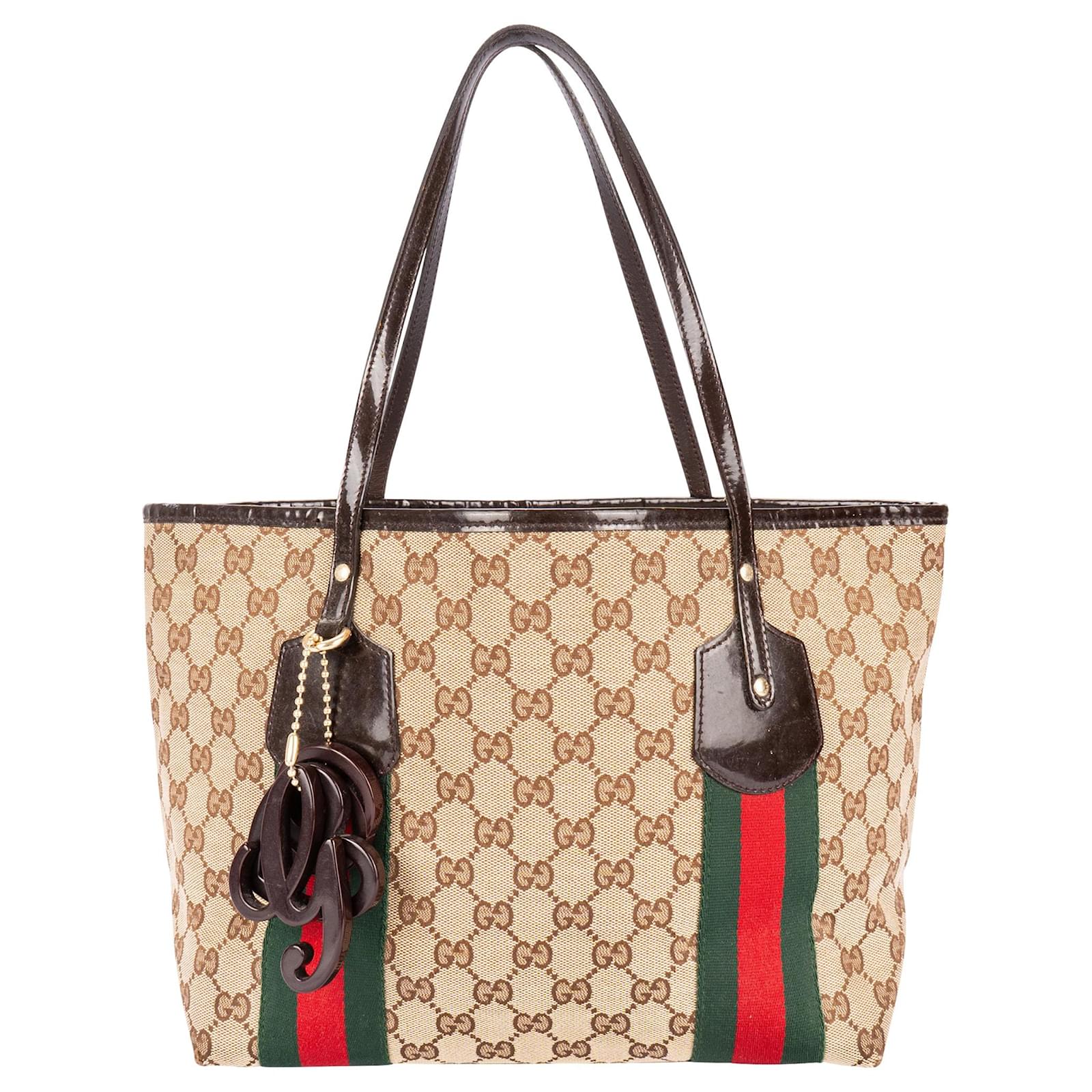 Gucci GG WEB JOLIE Monogram Small Tote Bag