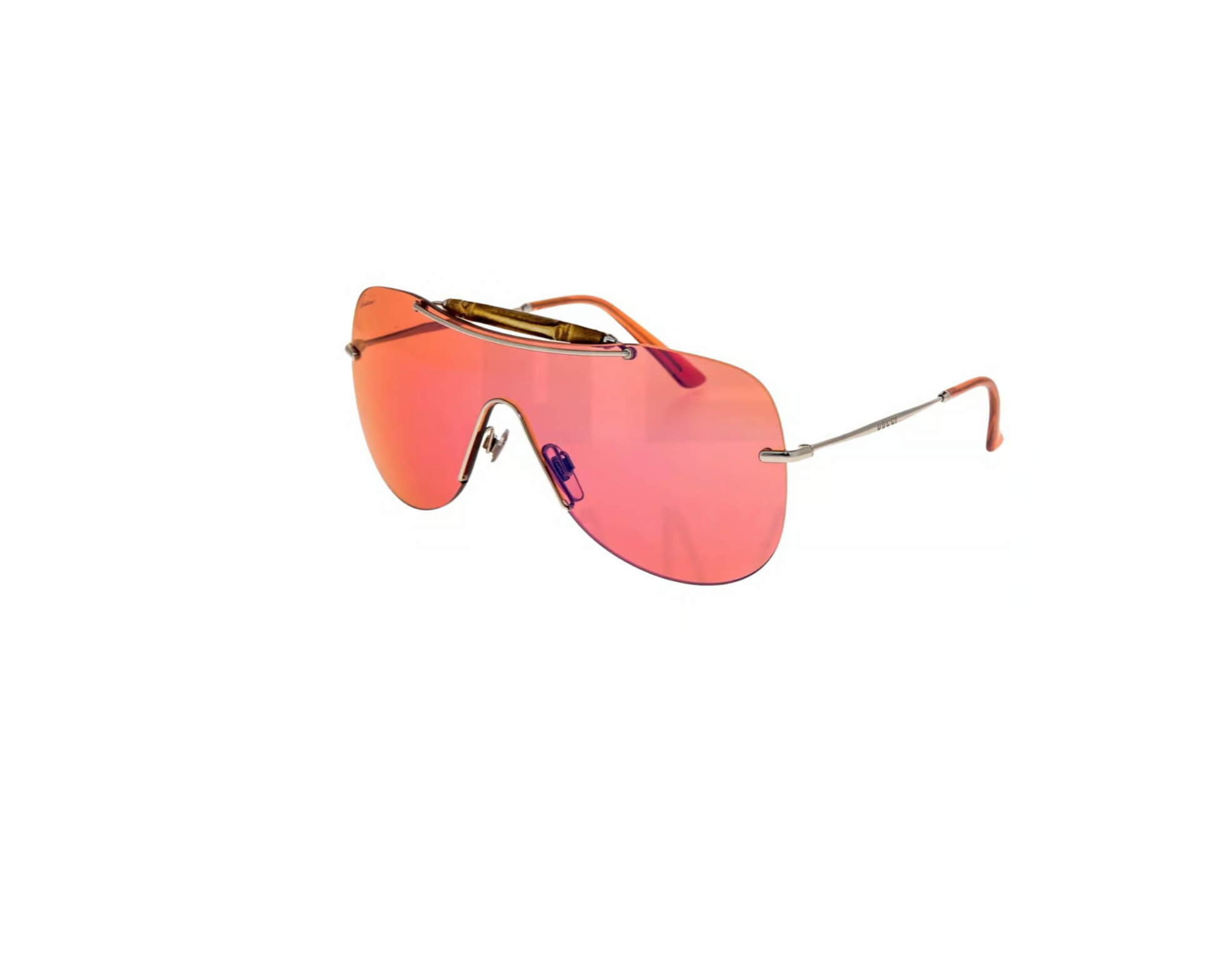 Gucci BAMBOO MIRRORED Pink Sunglasses