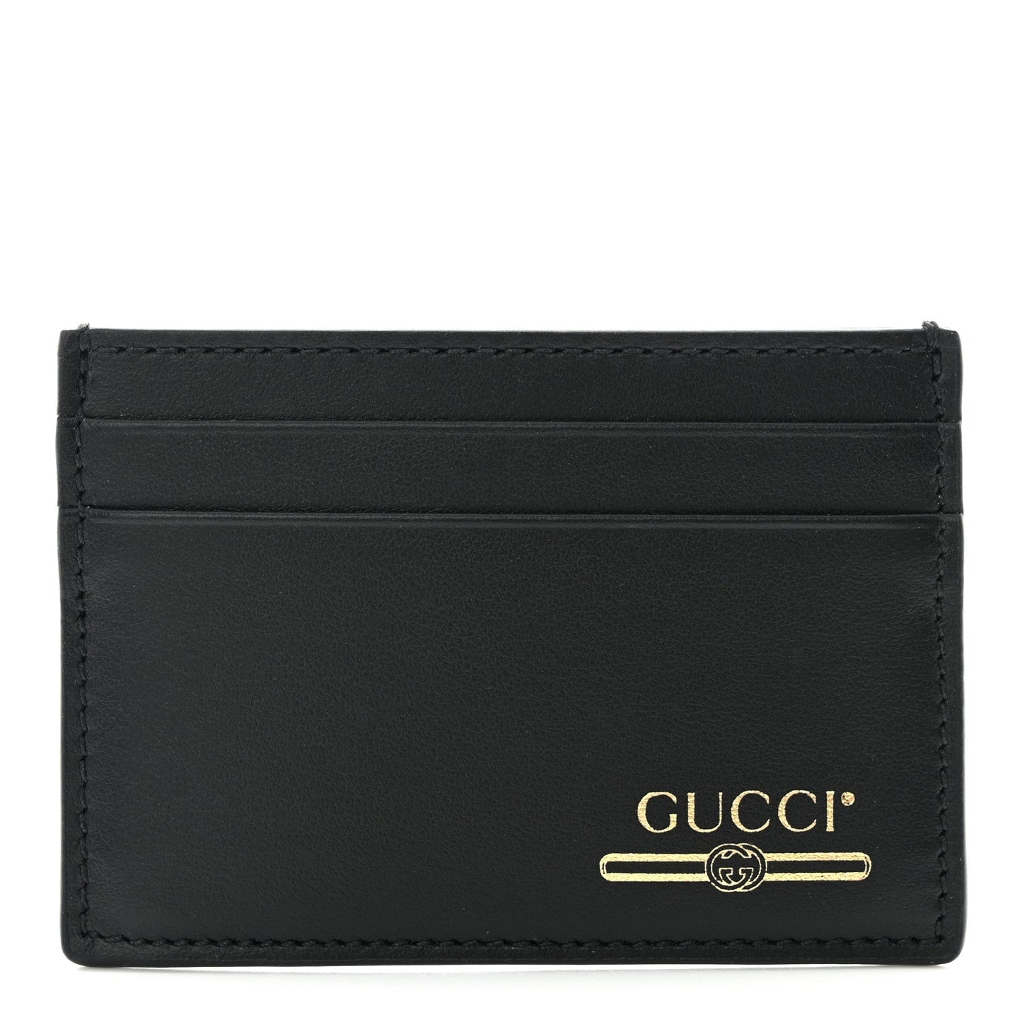 Gucci PLUTONE Leather Calfskin Logo Wallet Case