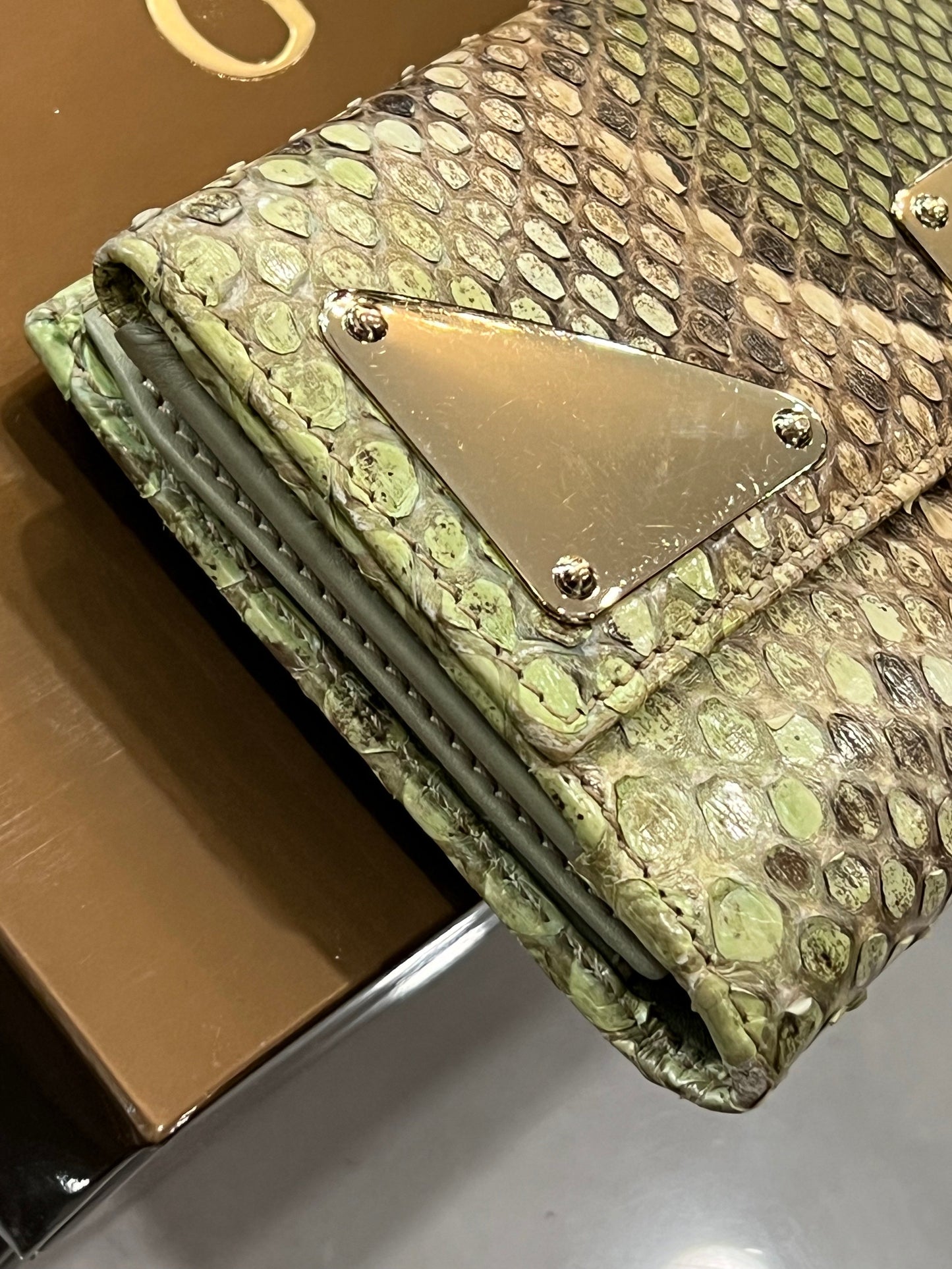 Gucci Python Continental Wallet Case