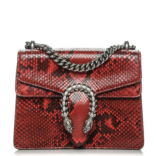Gucci DIONYSUS Leather Python Mini Shoulder Bag