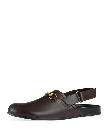 Gucci 'S RIVER HORSEBIT SLIDES Leather Shoes