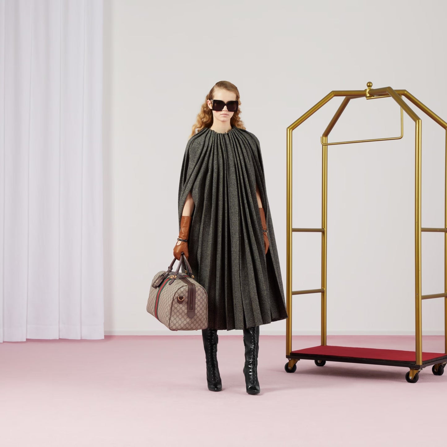 Gucci GG OPHIDIA SAVOY DUFFLE Medium Travel Bag