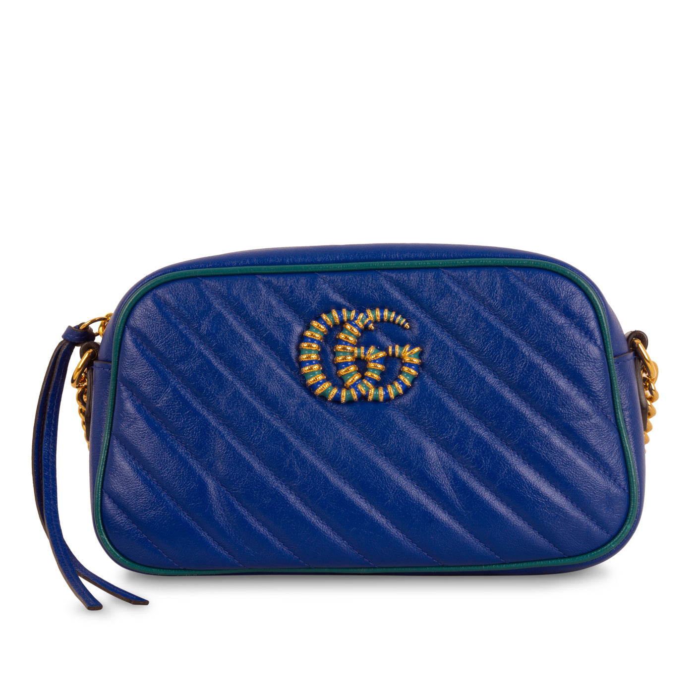 Gucci Marmont Bag Blue Small Shoulder Bag
