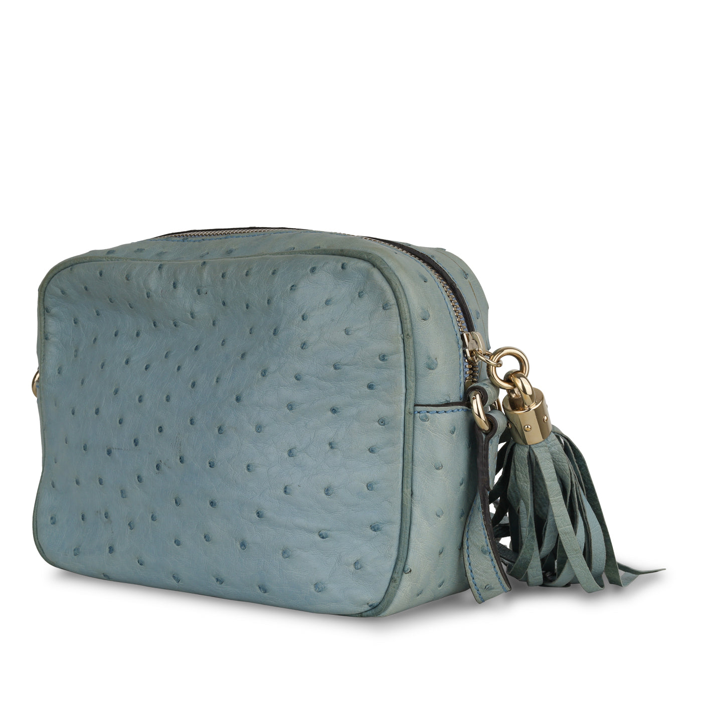 Gucci Soho Disco Ostrich Crossbody Bag Small