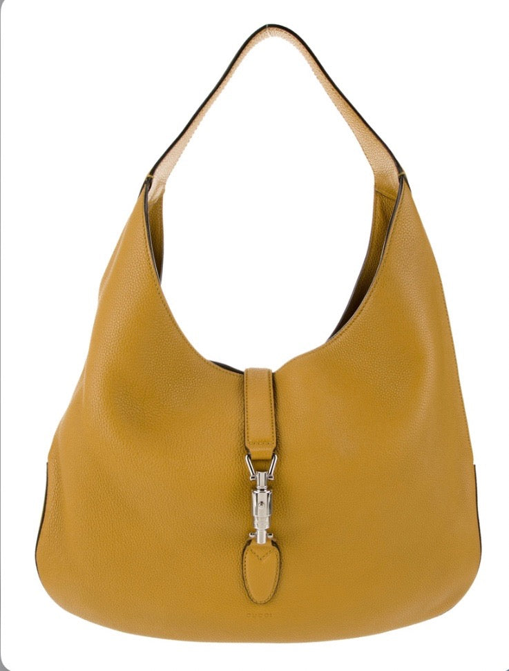 Gucci SOFT JACKIE Leather Calfskin Large Shoulder Bag