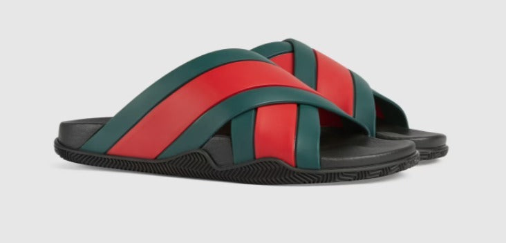 Gucci WEB PANELED SLIDES Travel Bag