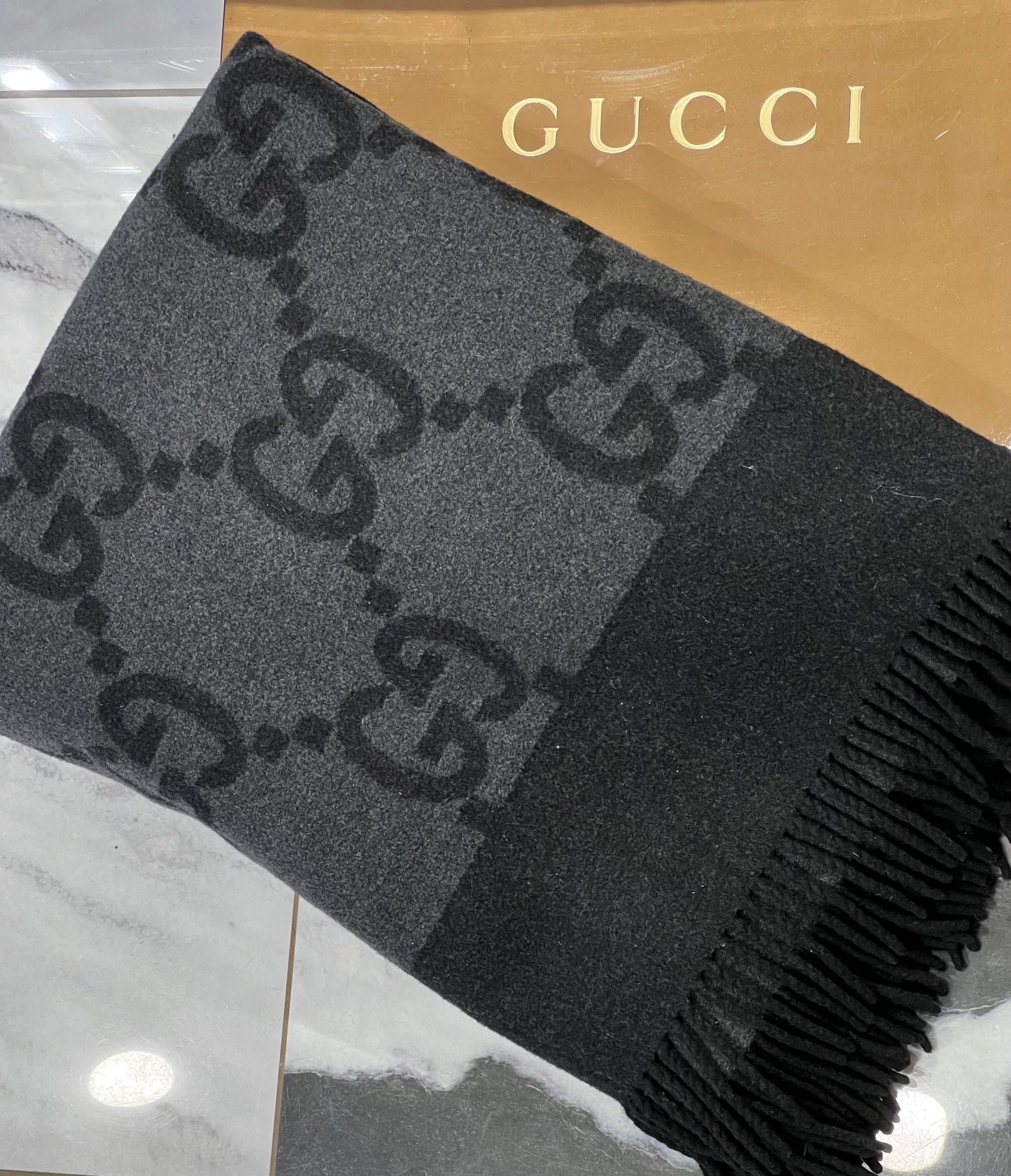 Gucci GG BLEND CASHMERE BLANKET Wool Apparel