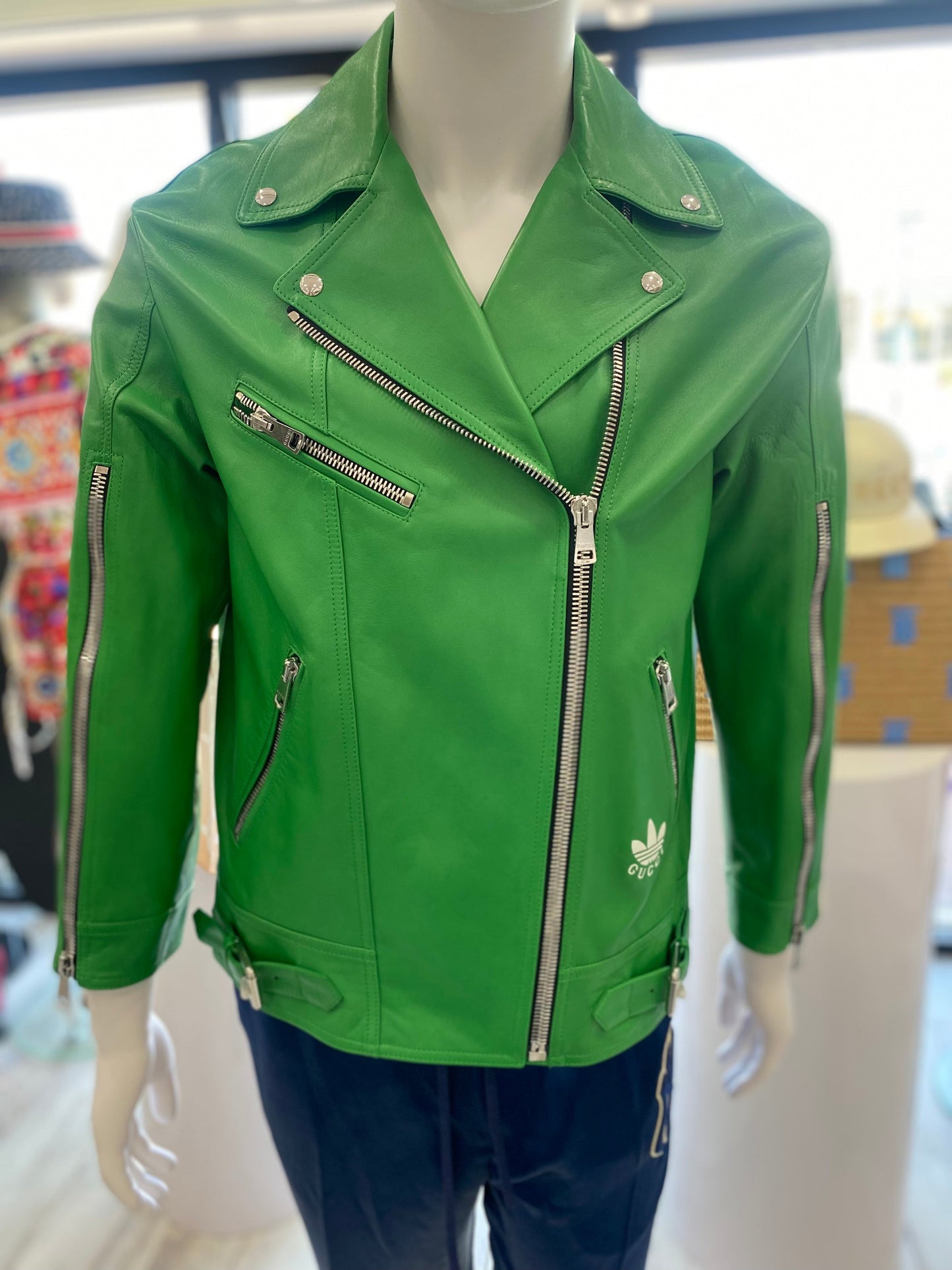 Gucci X ADIDAS 'S BIKER JACKET Leather Apparel