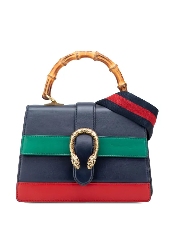 Gucci MOON BAMBOO WEB DIONYSUS Calfskin Medium Top Handle Handbag