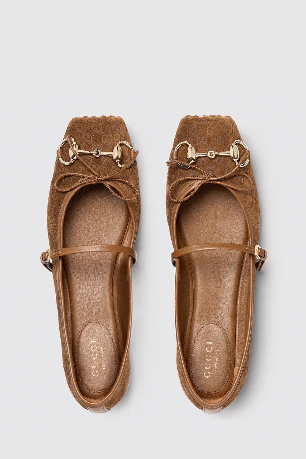 Women's Gucci Horsebit Ballet Flat In Suede - Size 38