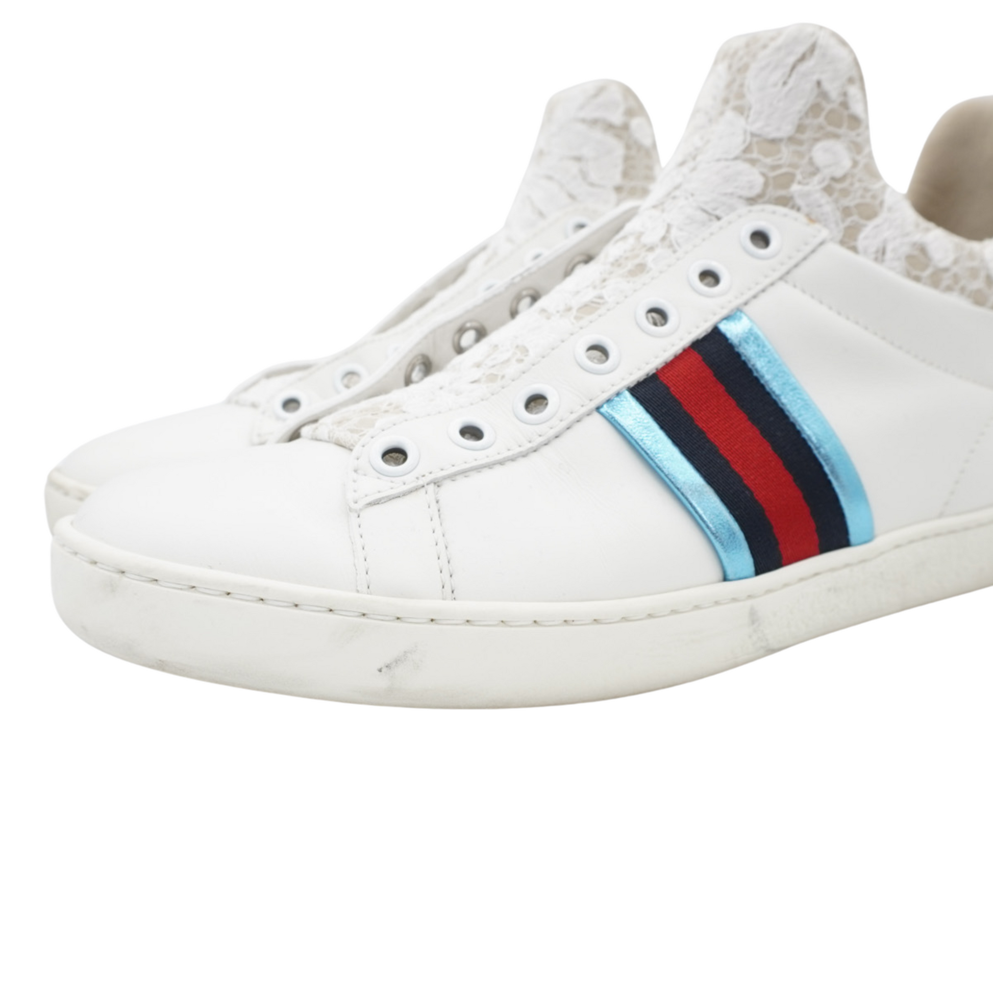 Gucci 'Ace' High-Top Sneakers - Women's 37
