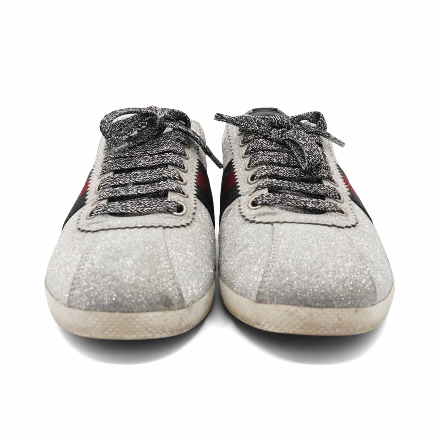 Gucci 'Bambi Web Glitter' Sneakers - Women's 39.5