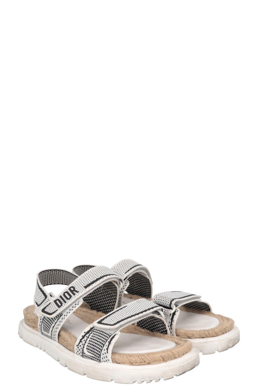 Dior Handbag Act Flats Technical Fabric White Shoes