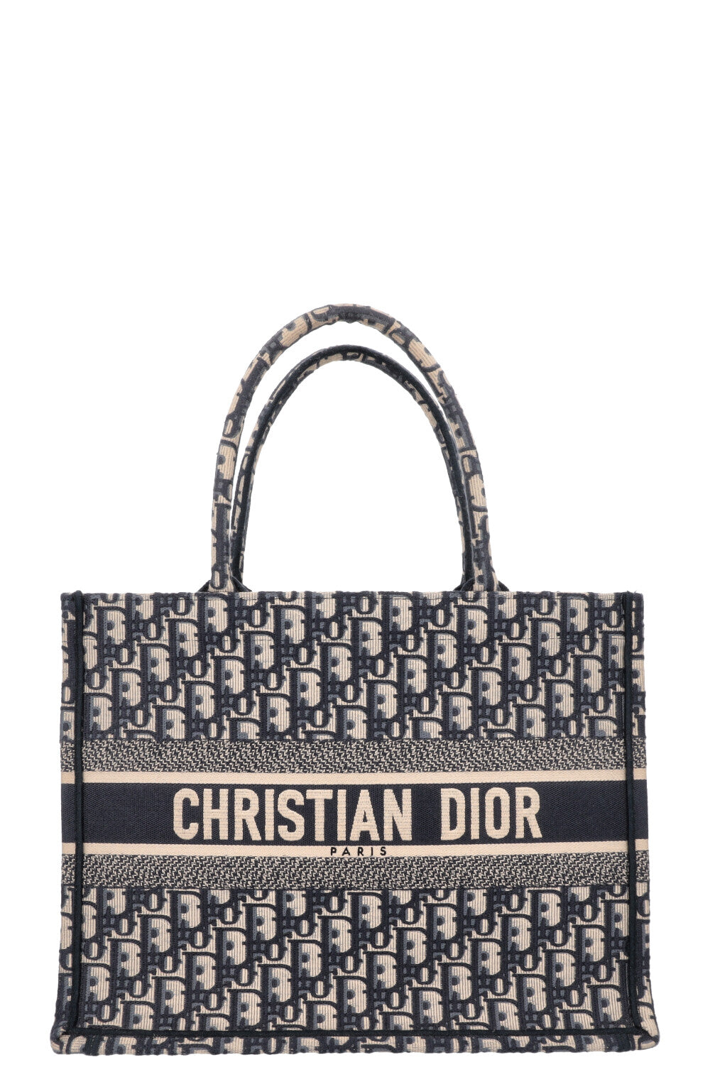 Dior Book Tote Oblique Blue Medium Tote Bag