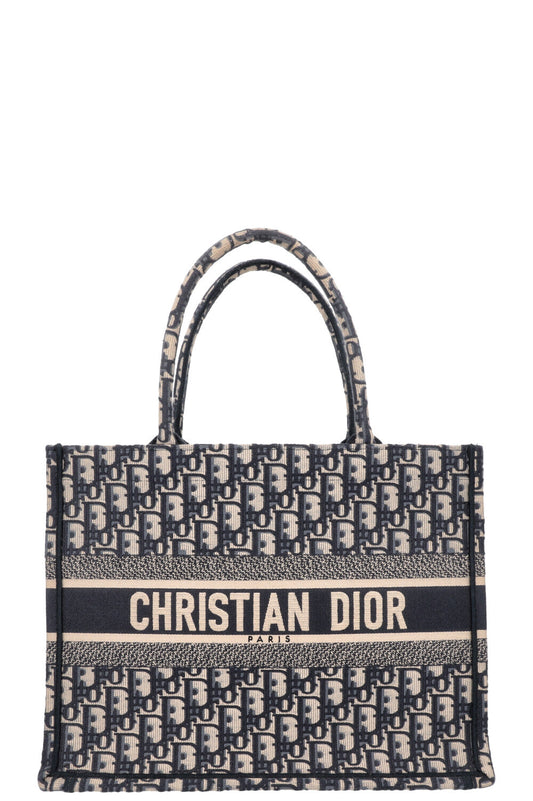 Dior Book Tote Oblique Blue Medium Tote Bag