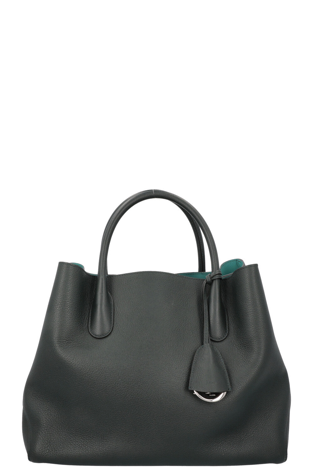 Dior Open Bar Bag Leather Green Handbag